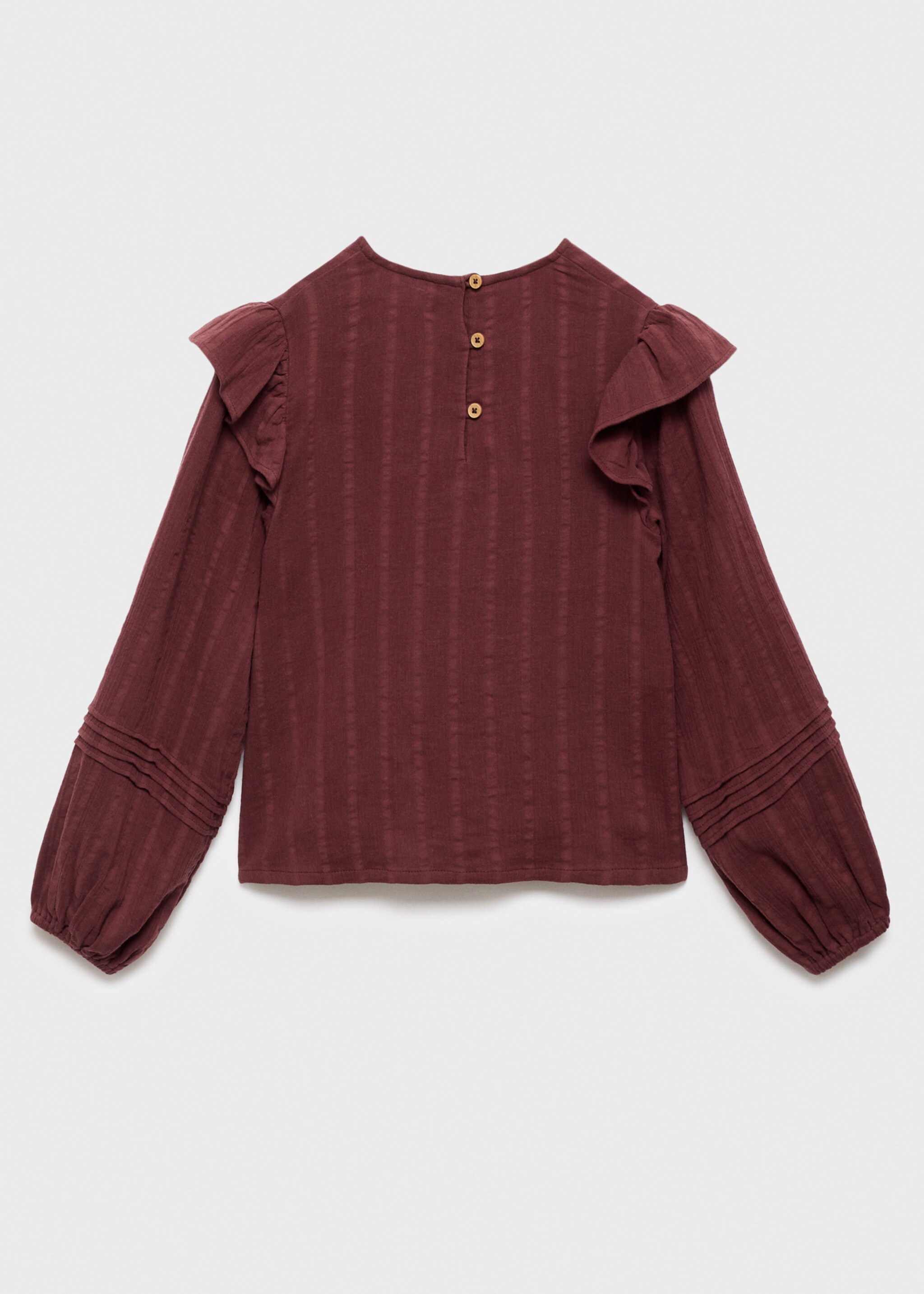 Blouse gab - Reverse of the article, Maroon. Ref: 17046725-00.