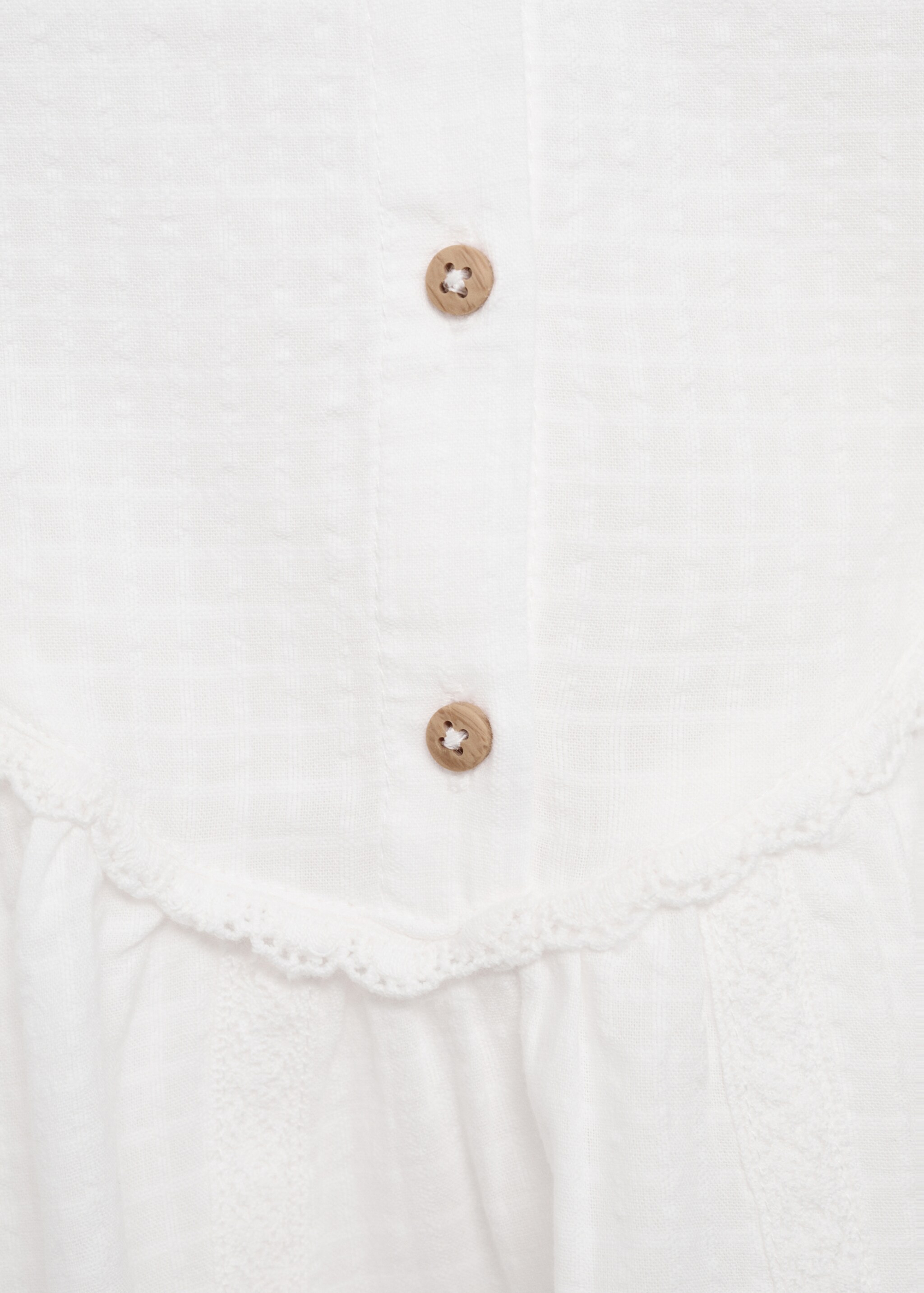 Blusa detalles puntilla - Detalle del artículo 8, Blanco. Ref: 17046726-00.