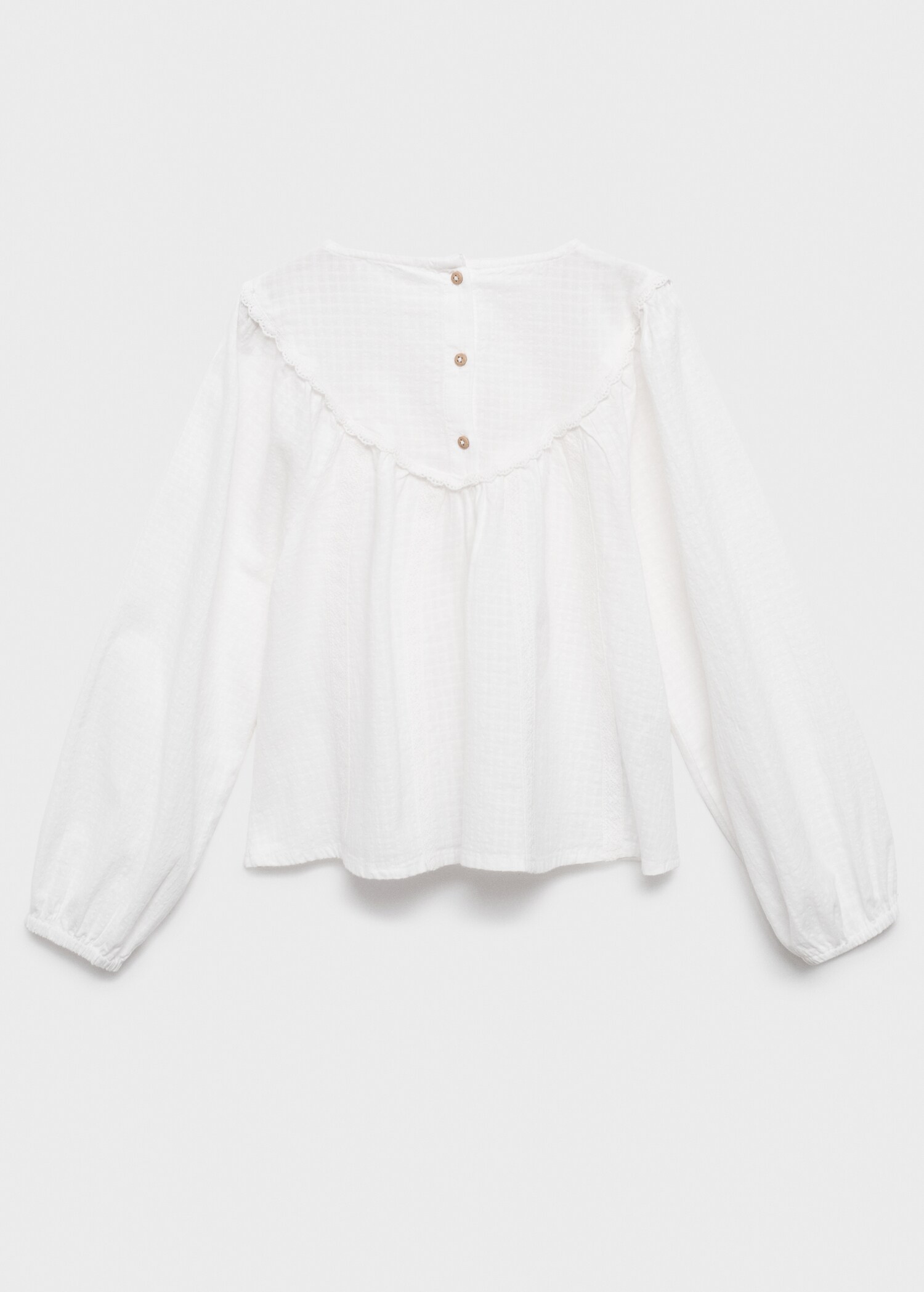 Blusa detalles puntilla - Reverso del artículo