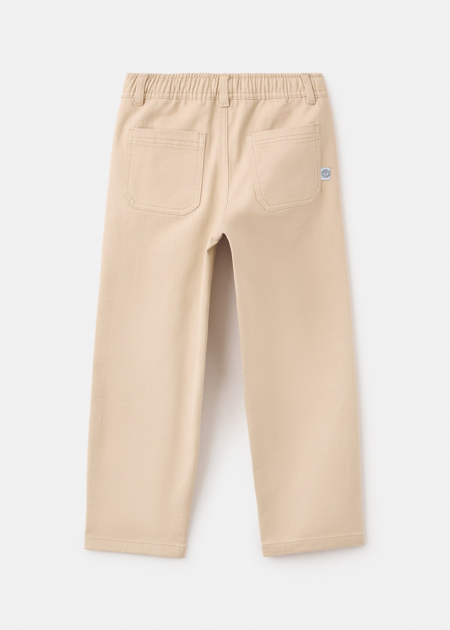 Straight cotton trousers - Reverse of the article