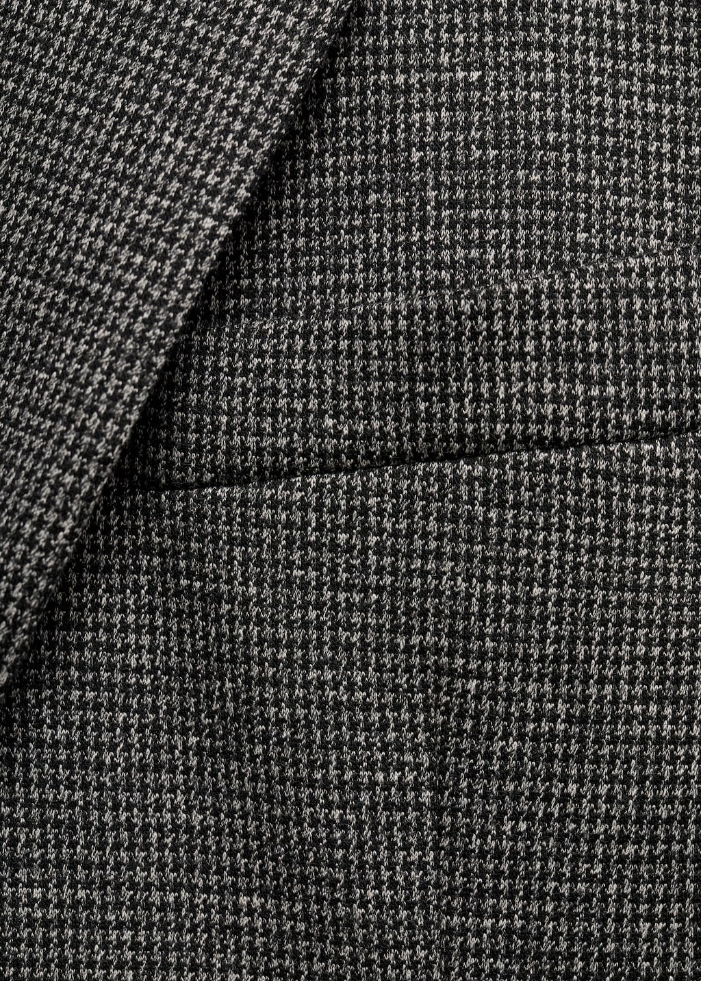 Slim fit microstructure blazer