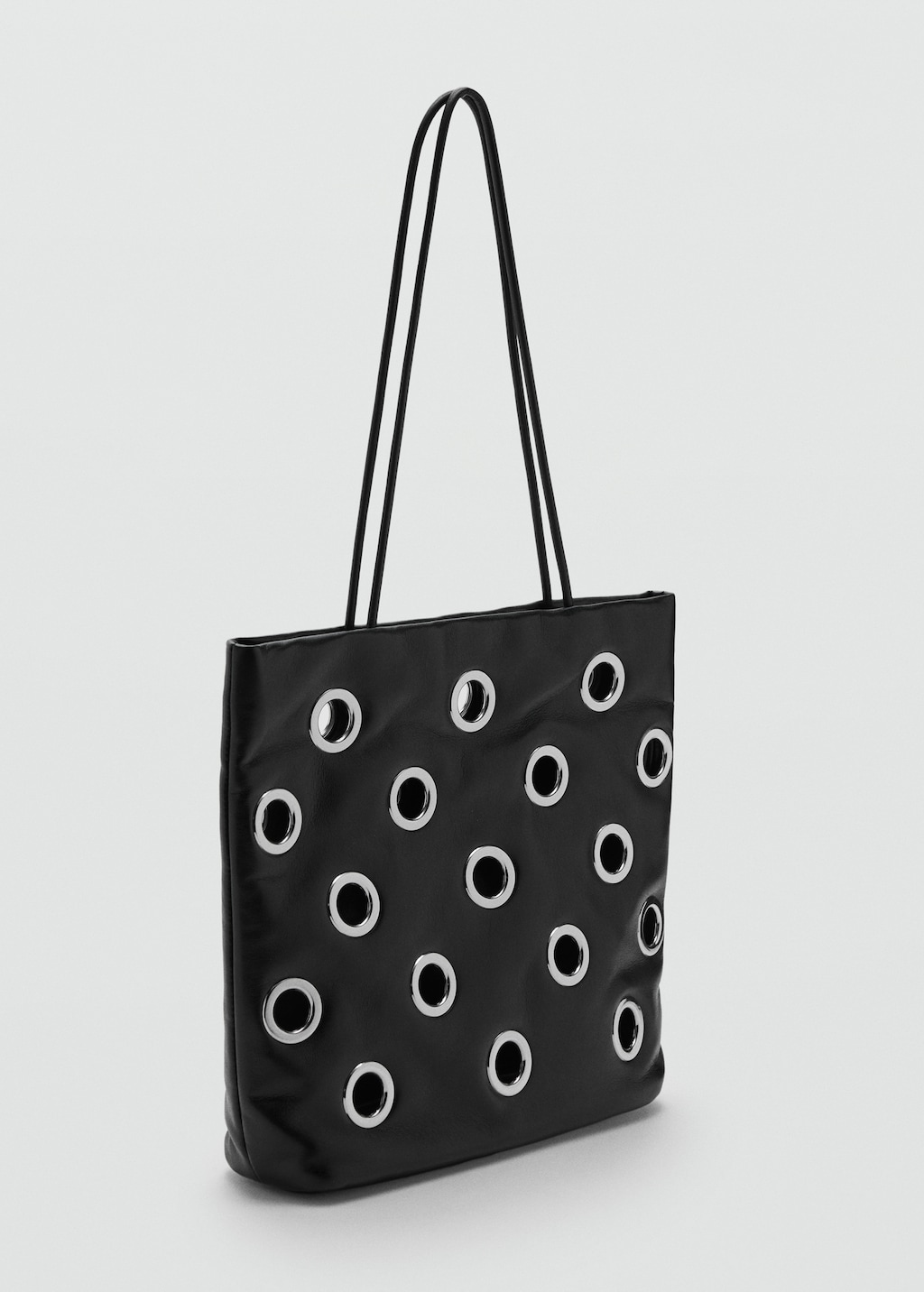 Shoulder bag with eyelets
