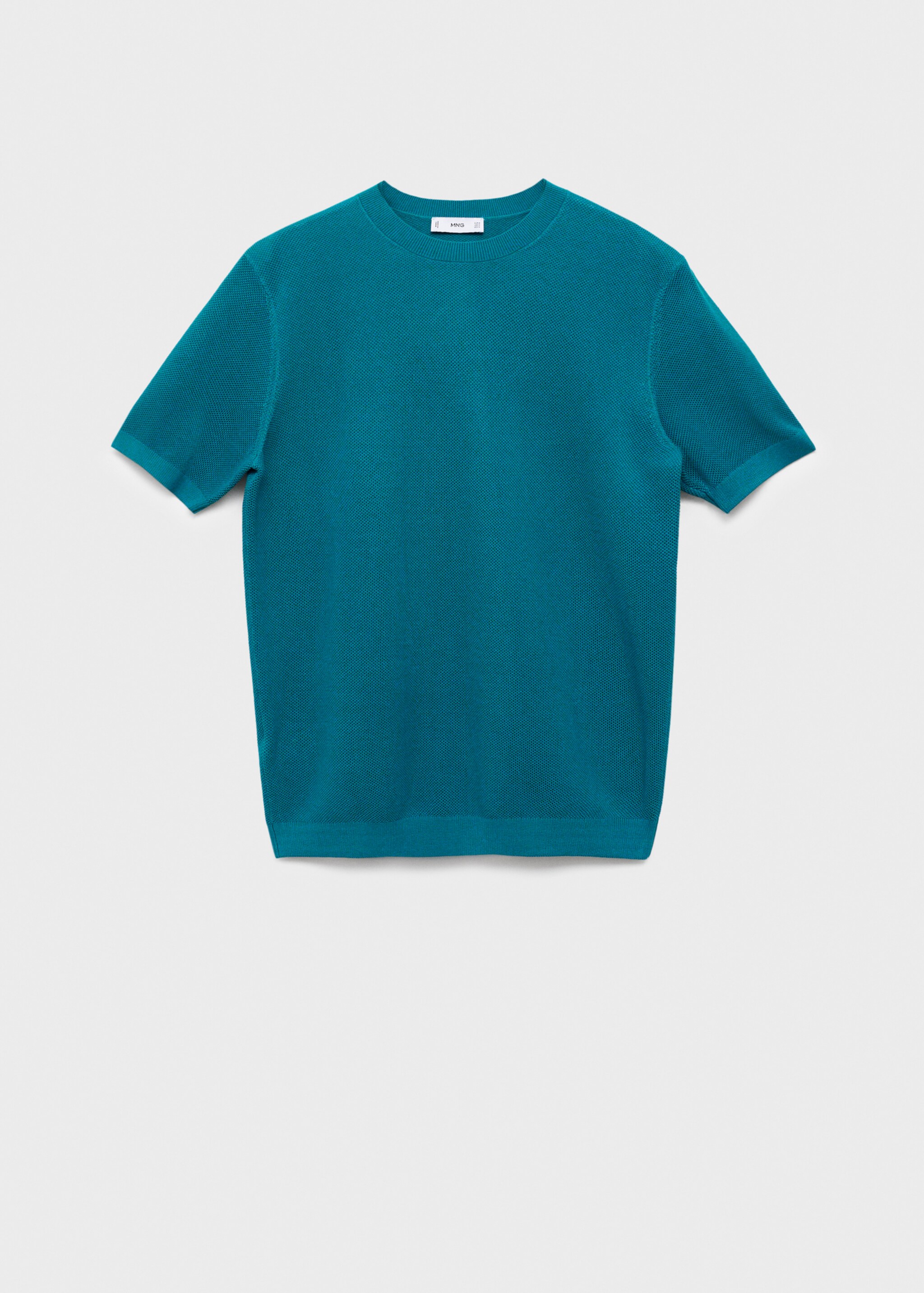 T-shirt maille coton - Article sans modèle, Vert d´eau. Ref: 17046743-00.