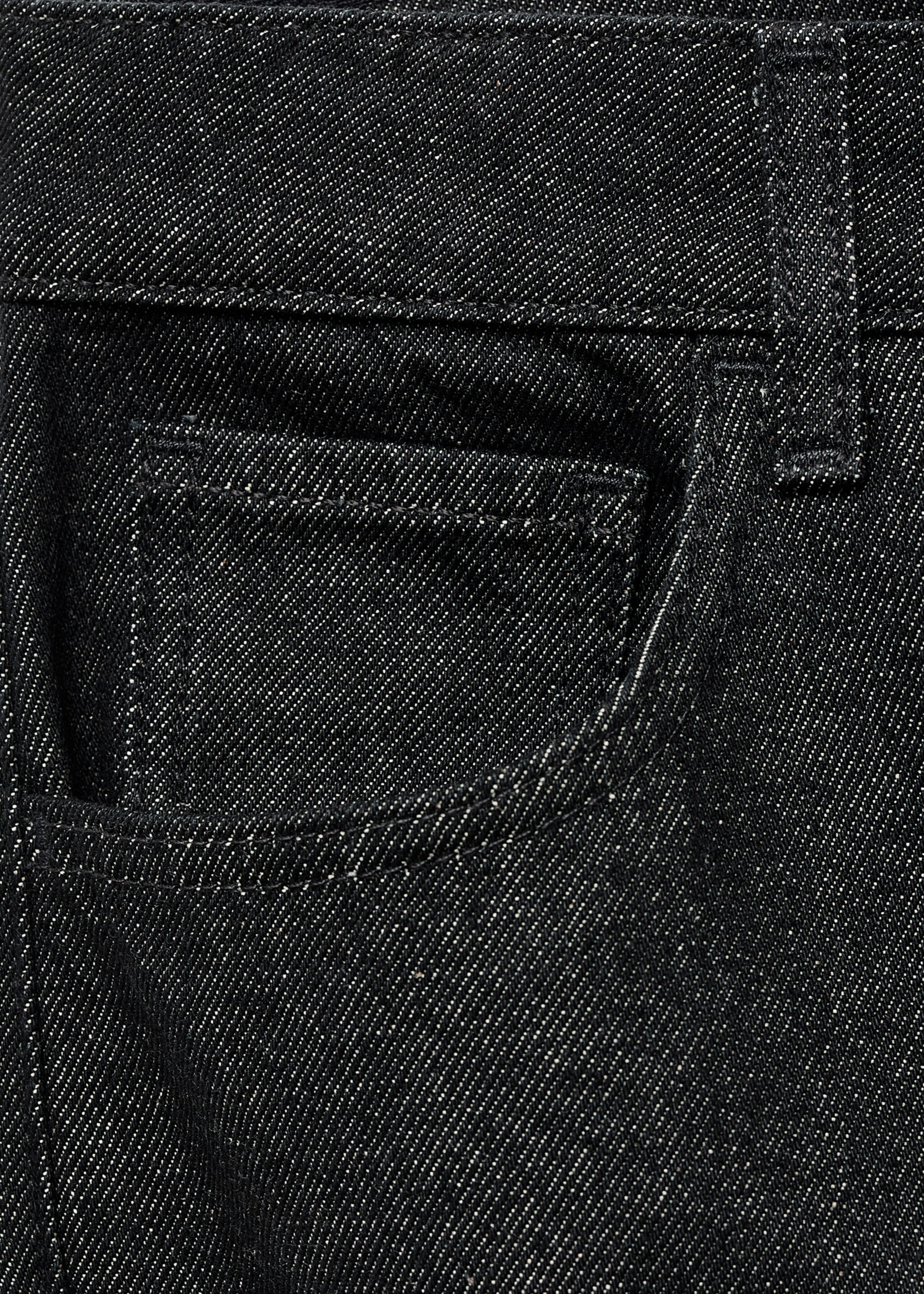 Straight low-waist jeans - Details of the article 0, Black. Ref: 17046744-00.