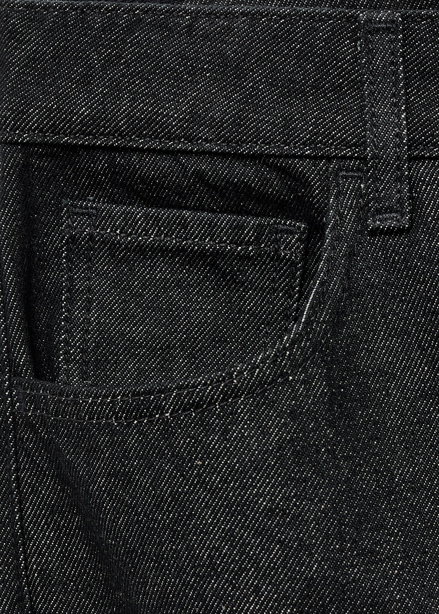 Straight low-waist jeans - Details of the article 0