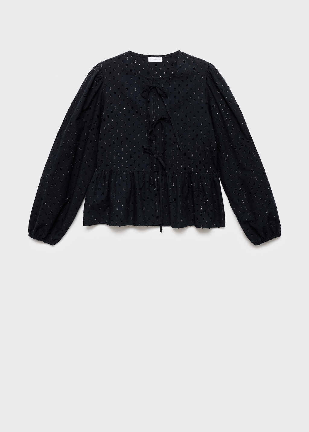 Lurex textured blouse