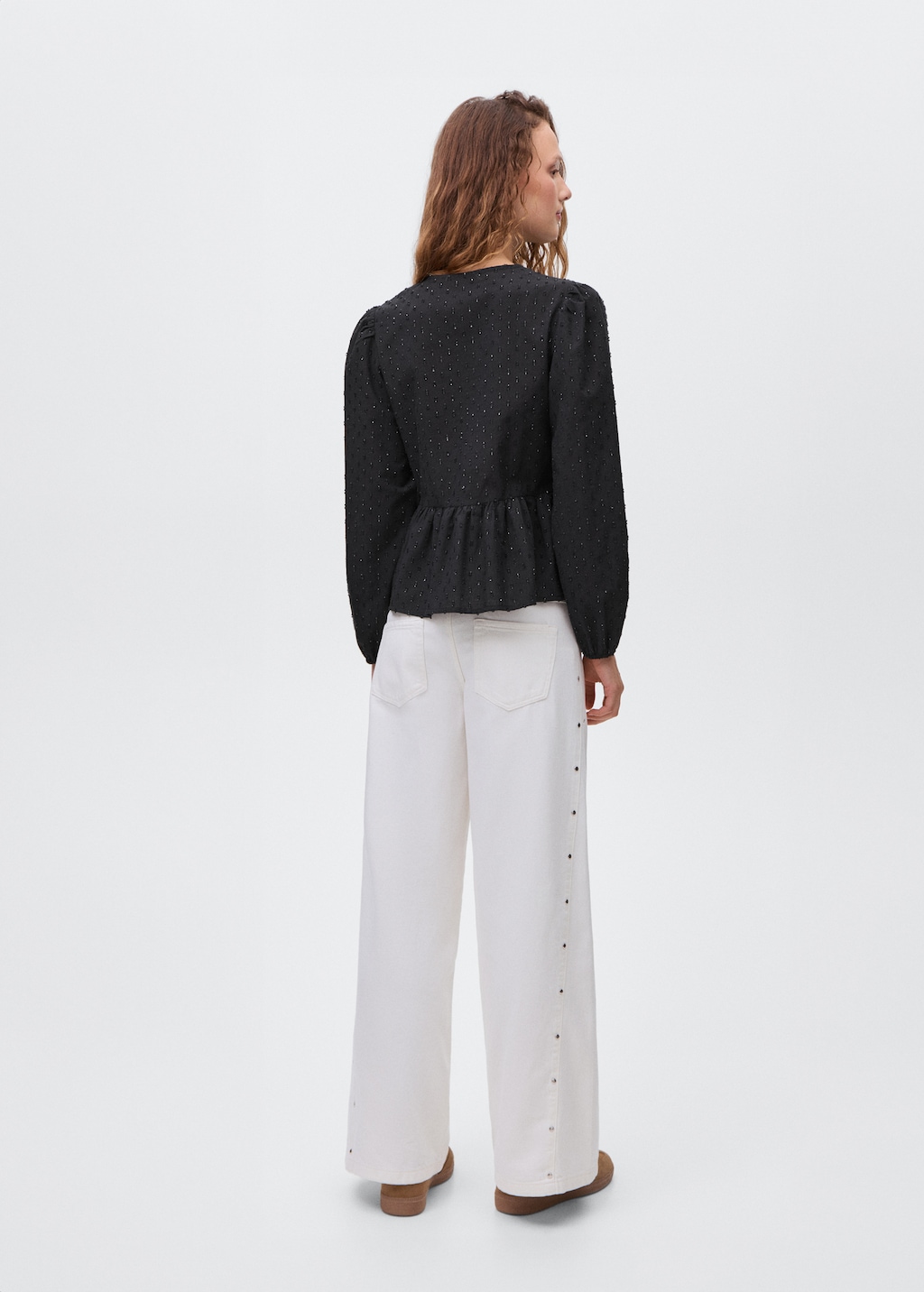 Lurex textured blouse