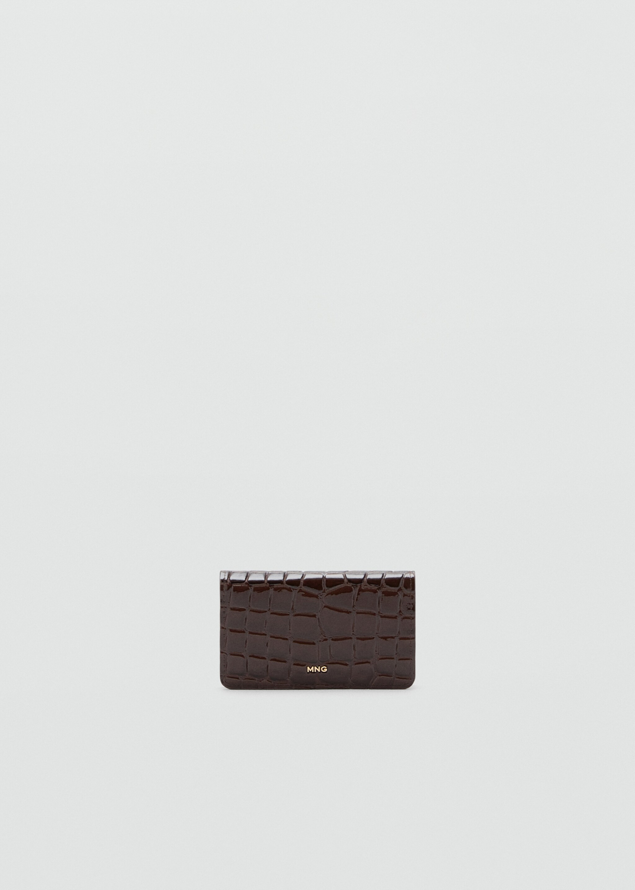 Small crocodile wallet - Article without model, Chocolate. Ref: 17047130-00.