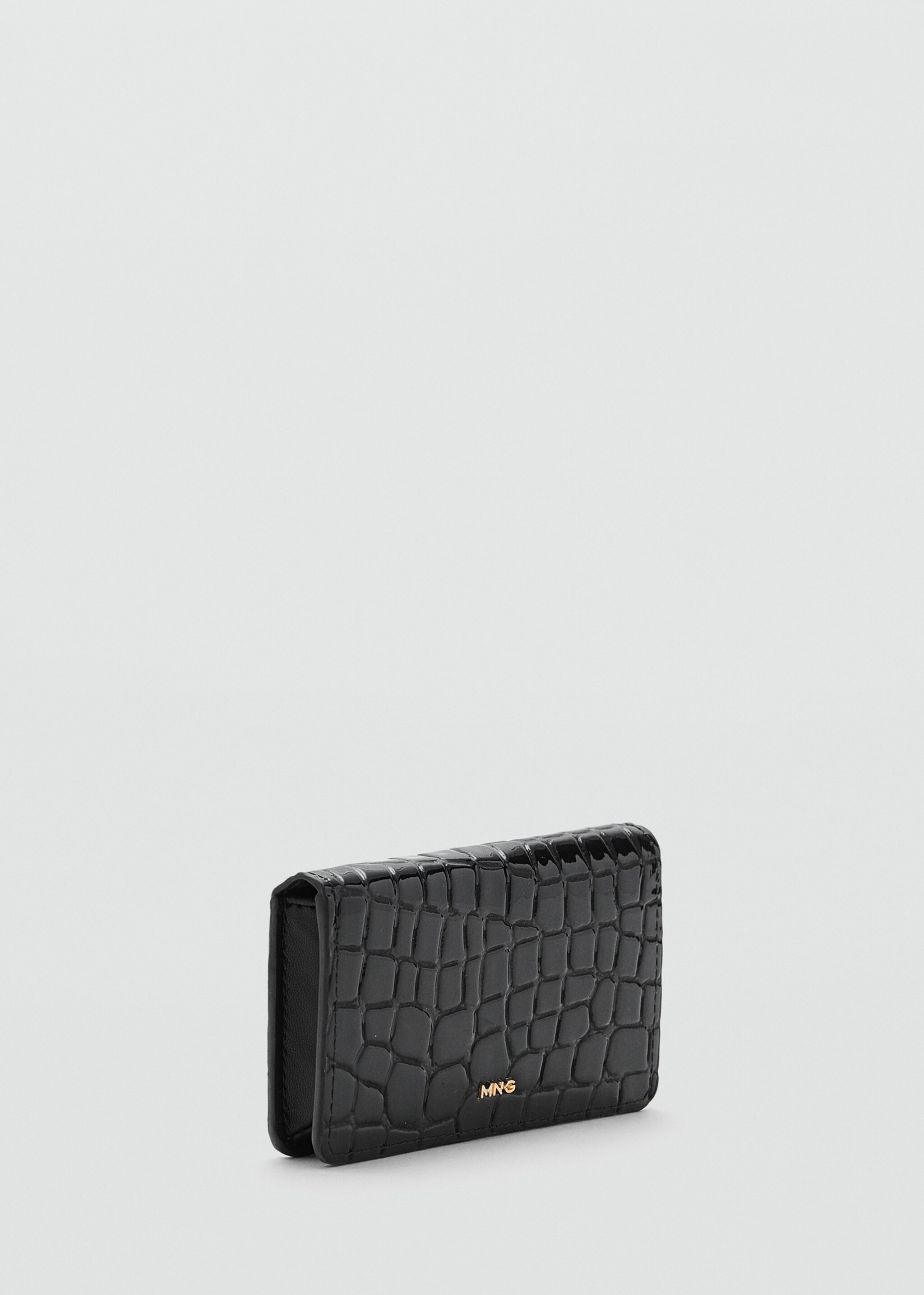 Small crocodile wallet - Medium plane, Black. Ref: 17047130-00.