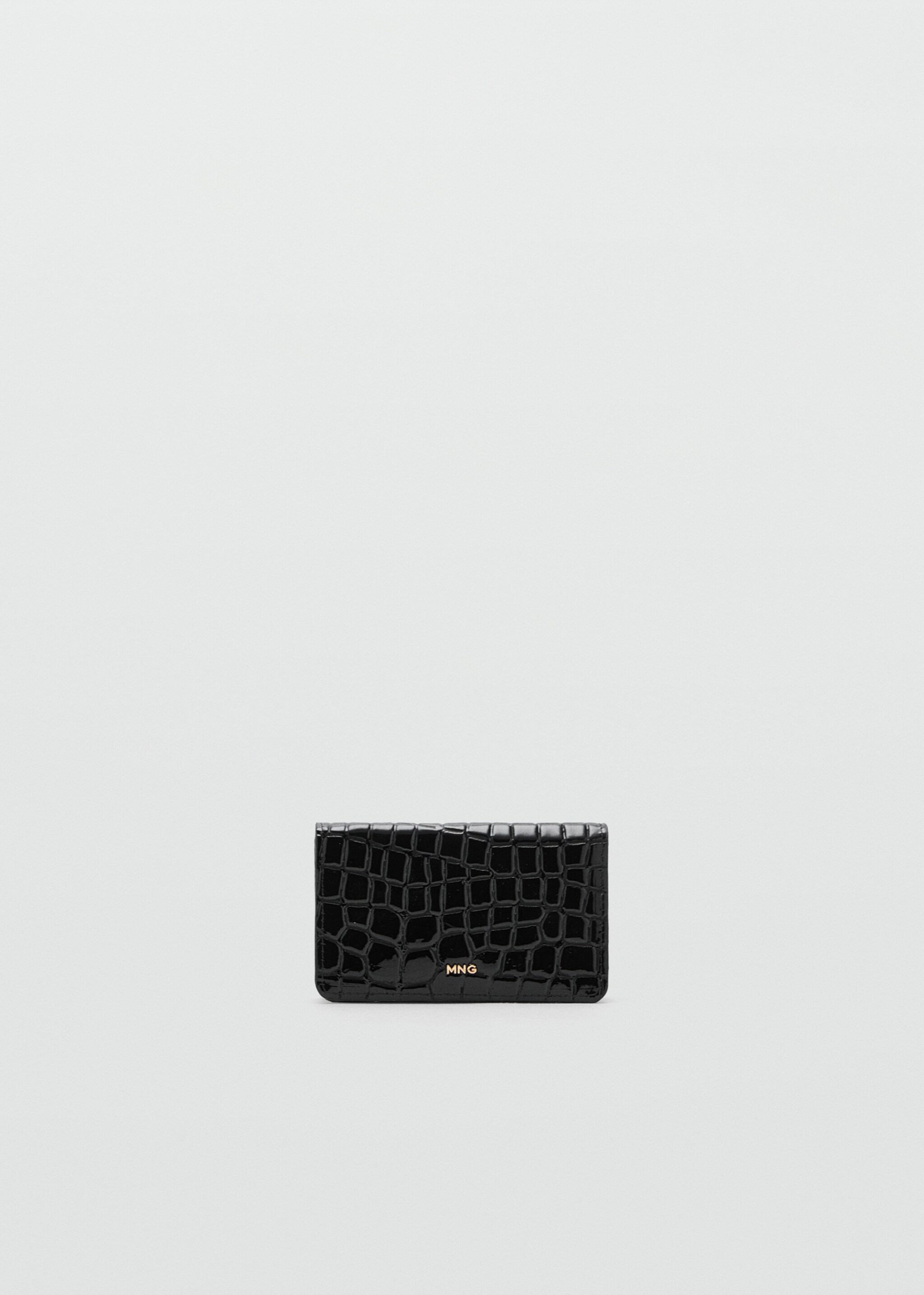 Small crocodile wallet - Article without model, Black. Ref: 17047130-00.