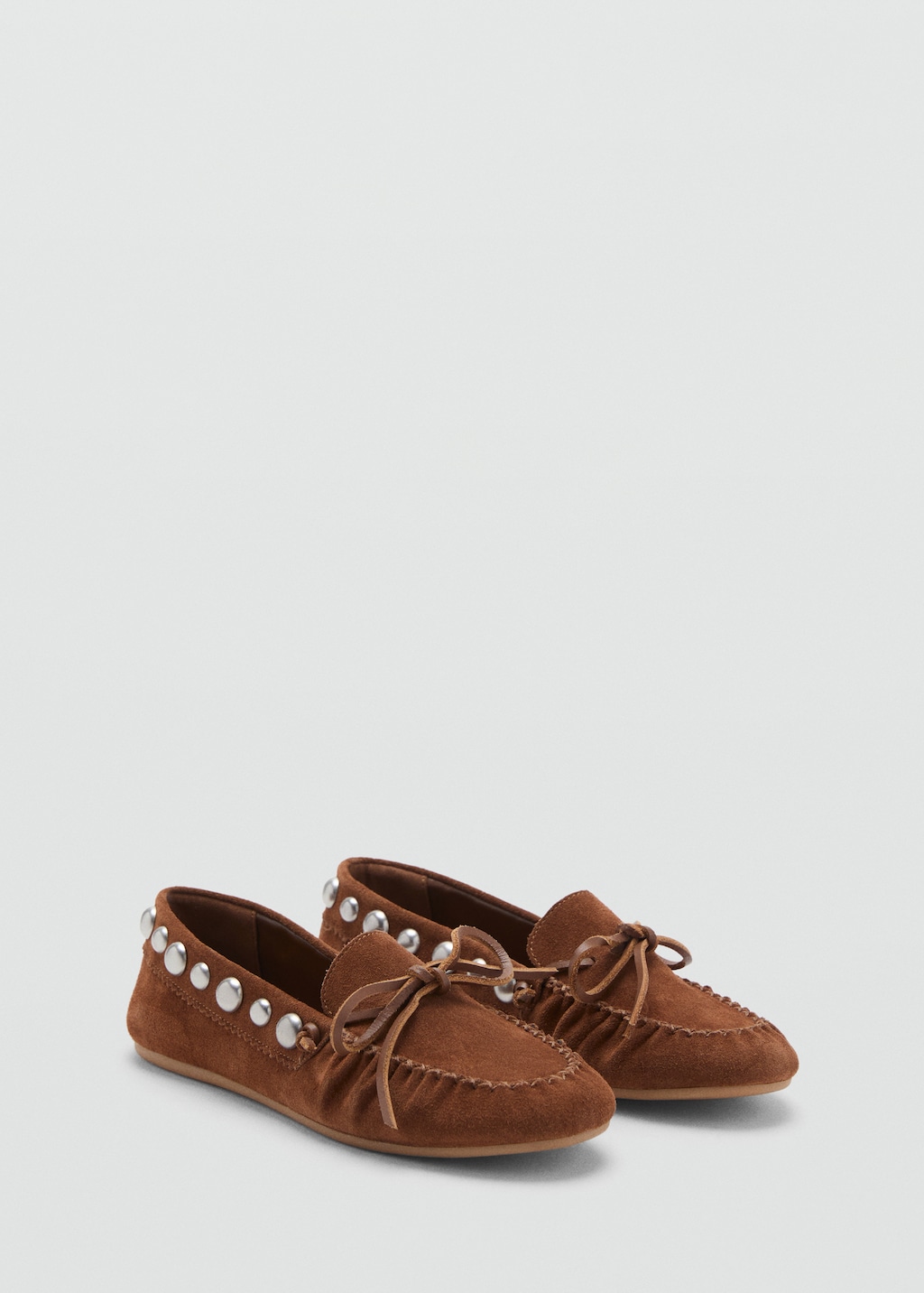 Suede moccasin with studs - image 2