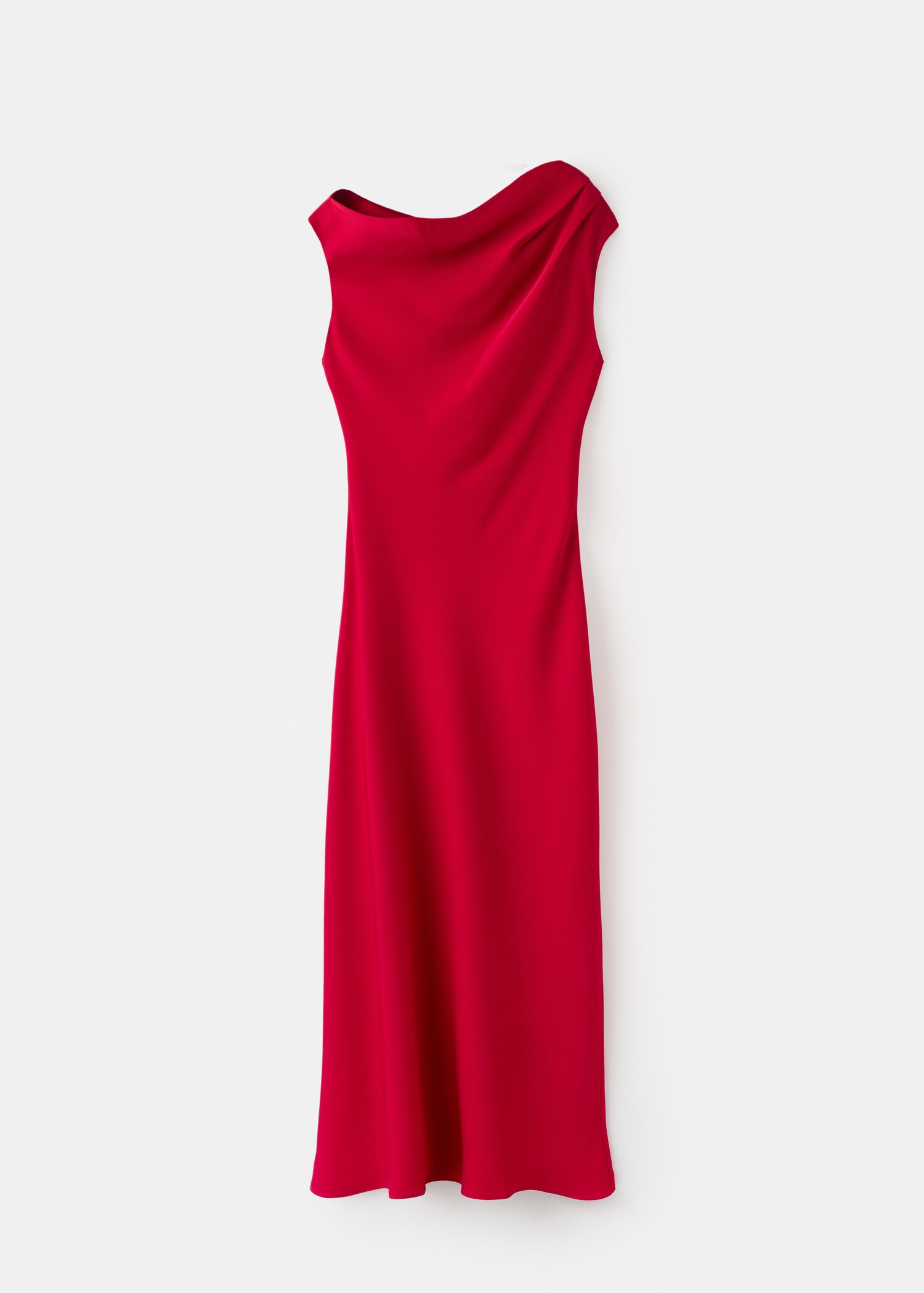A-line dress with asymmetrical neckline - Article without model