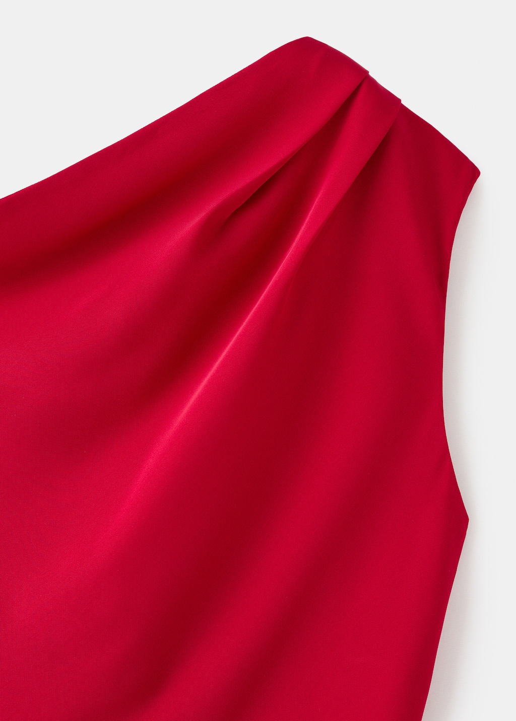 Mango A-line dress with asymmetrical neckline thumbnail