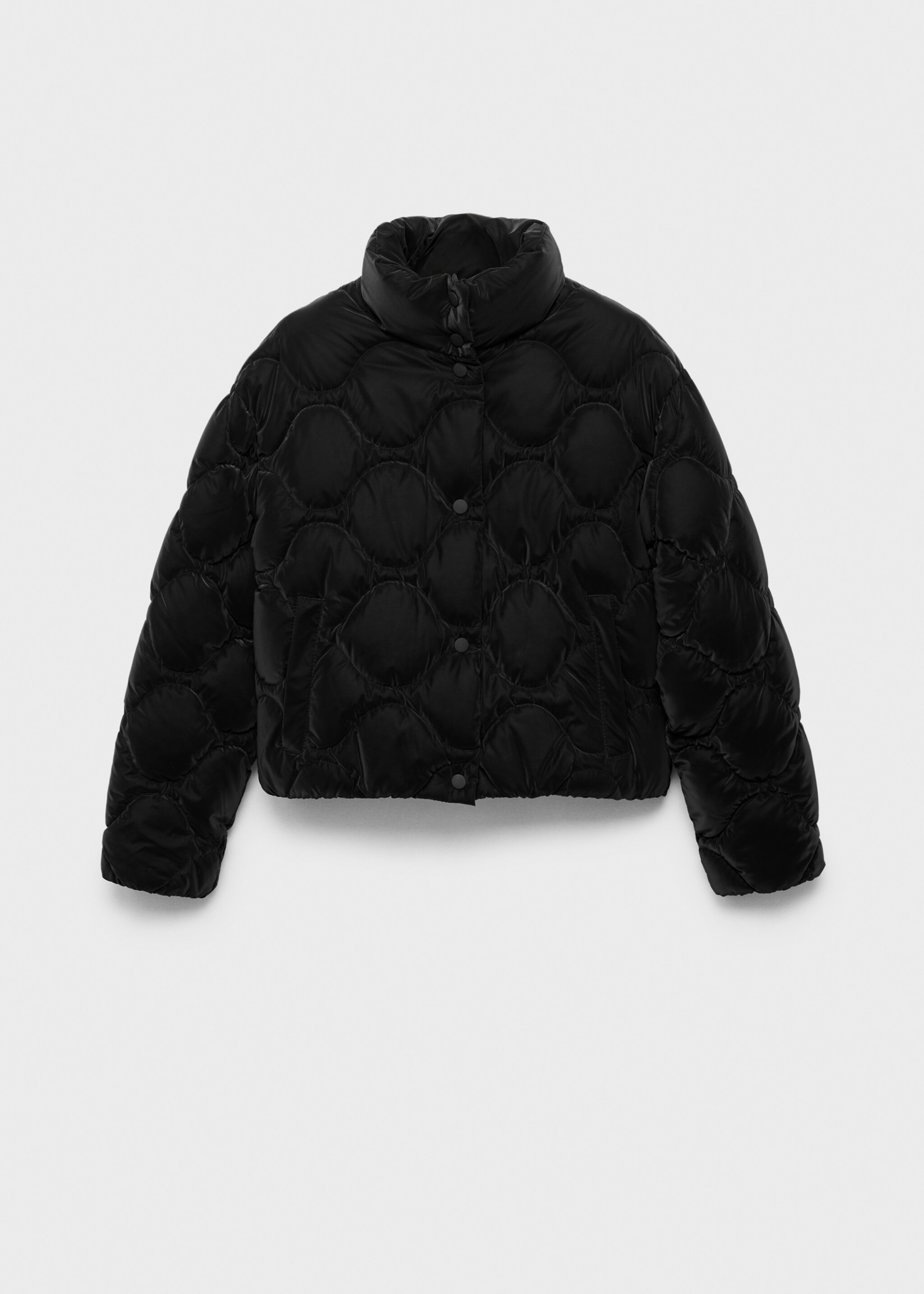 Anorak acolchado efecto encerado - Artículo sin modelo, Negro. Ref: 17047760-00.