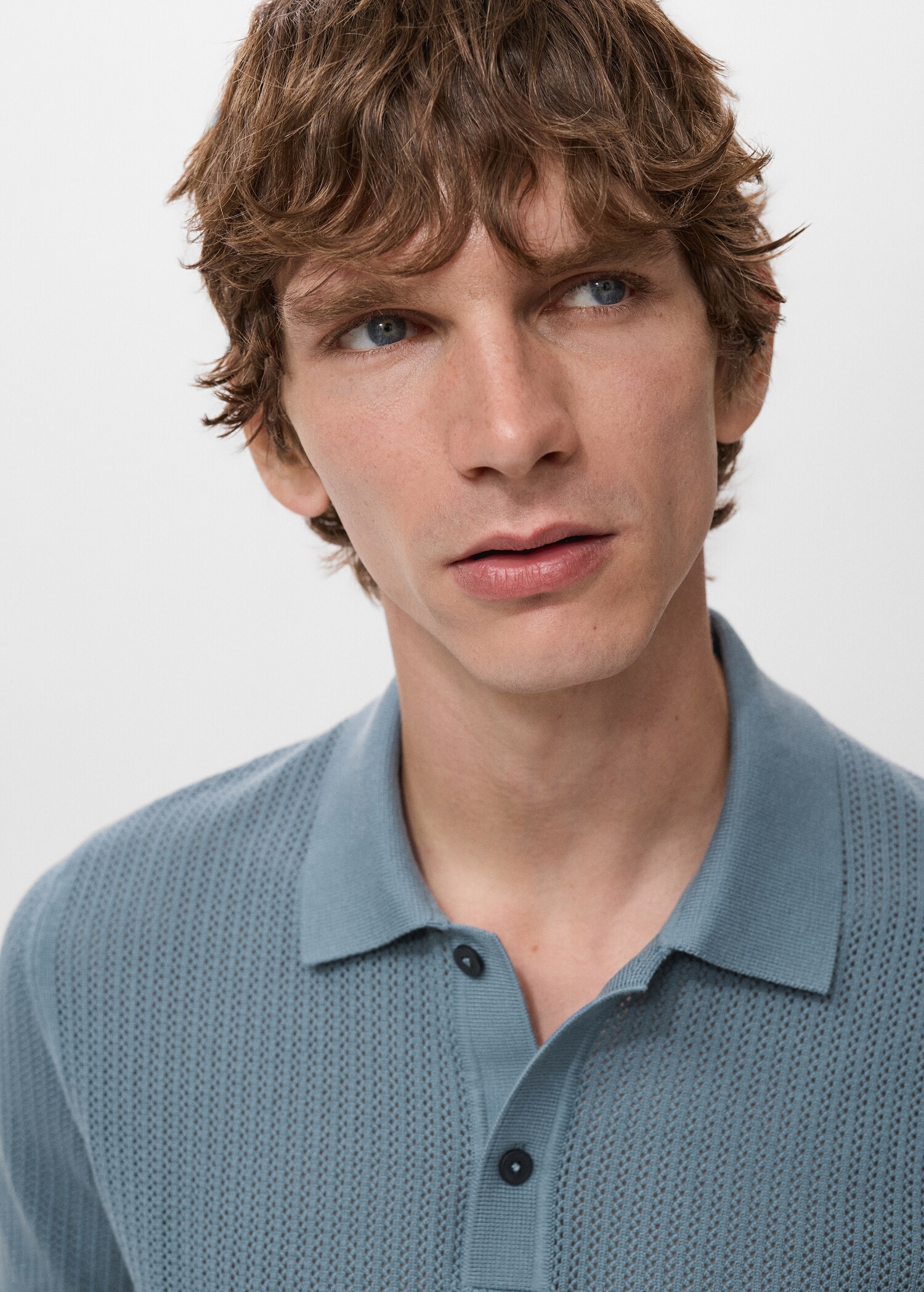 Katoenen ajour poloshirt - Detail van het artikel 1