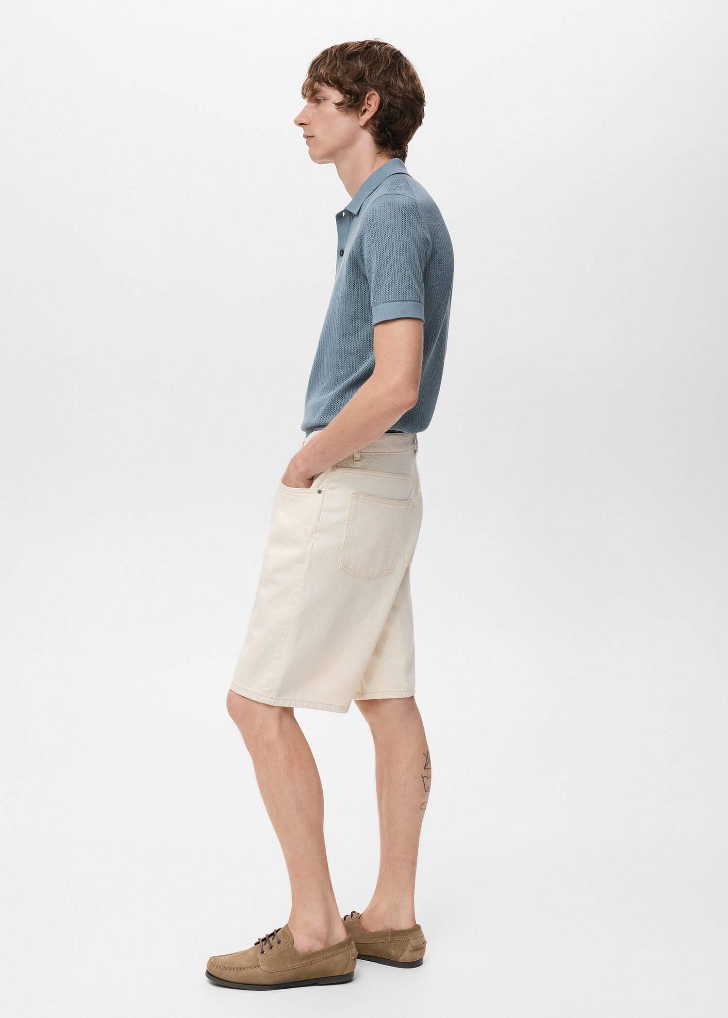 Katoenen ajour poloshirt - Detail van het artikel 2