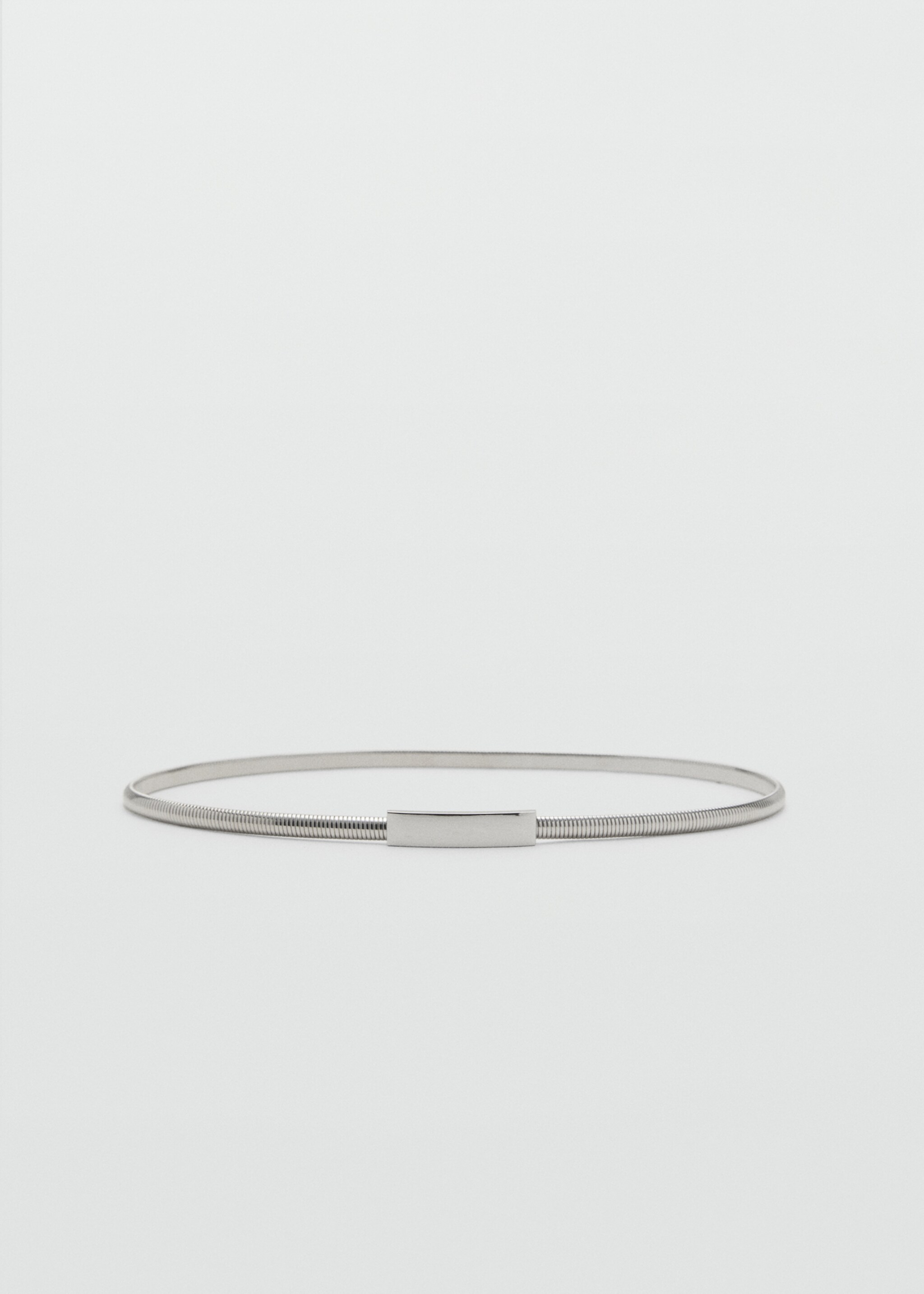 Skinny metal belt - Article without model, Silver. Ref: 17047763-00.