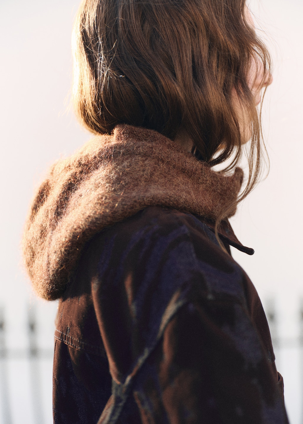 Balaclava knit buttons