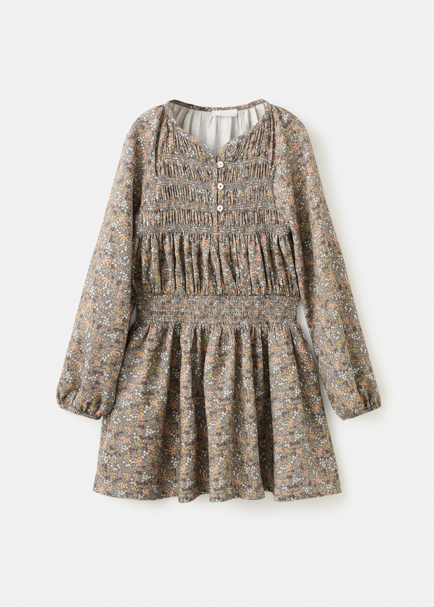 Florales Kleid mit Raffdetails - Artikel ohne Model