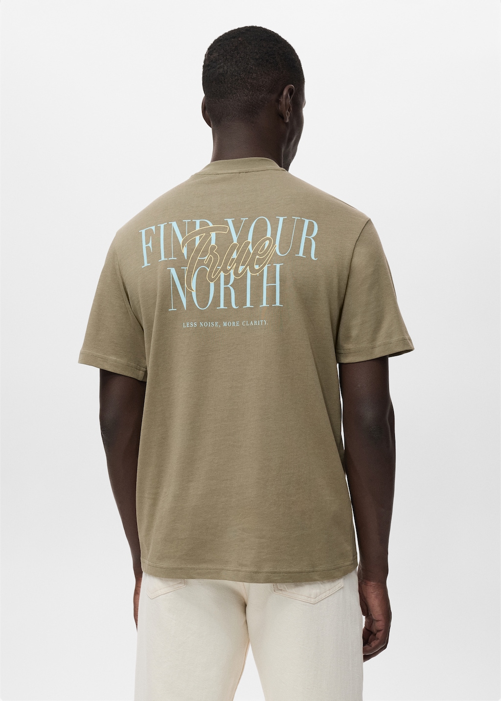 100% cotton t-shirt text