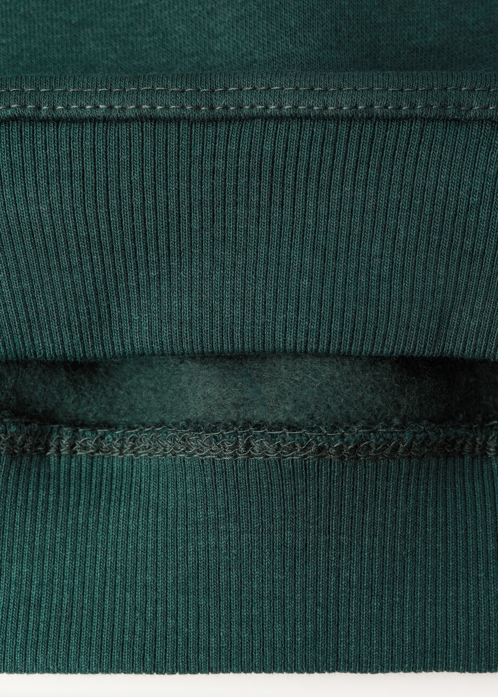 Printed hoodie - Details of the article 0, Dark Green. Ref: 17047773-00.
