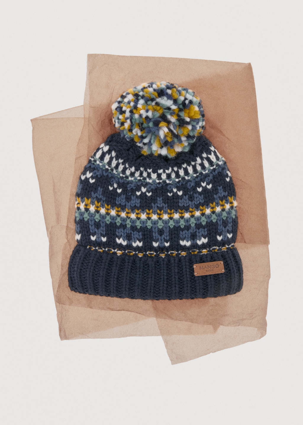 Knitted bobble hat