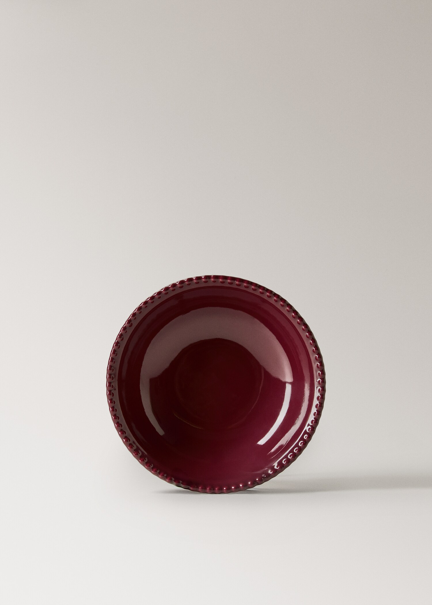 Duboki tanjur od reljefne kamenine - Artikl bez modela