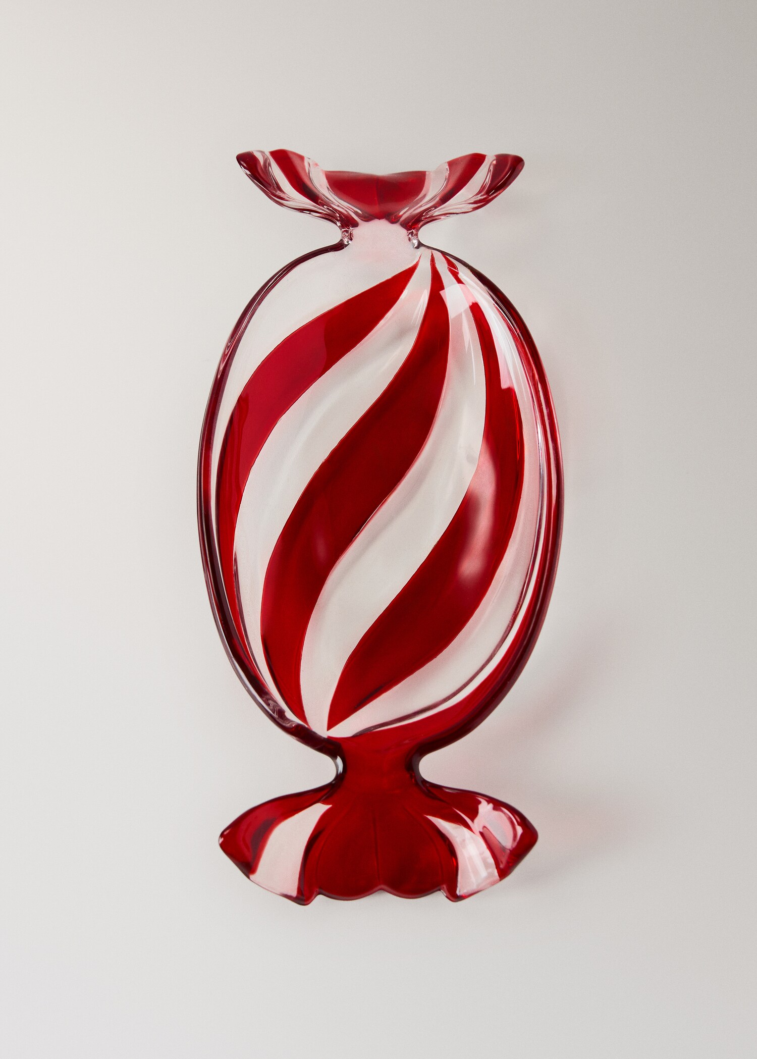 Glass tray with ribbon lines - Details of the article 3