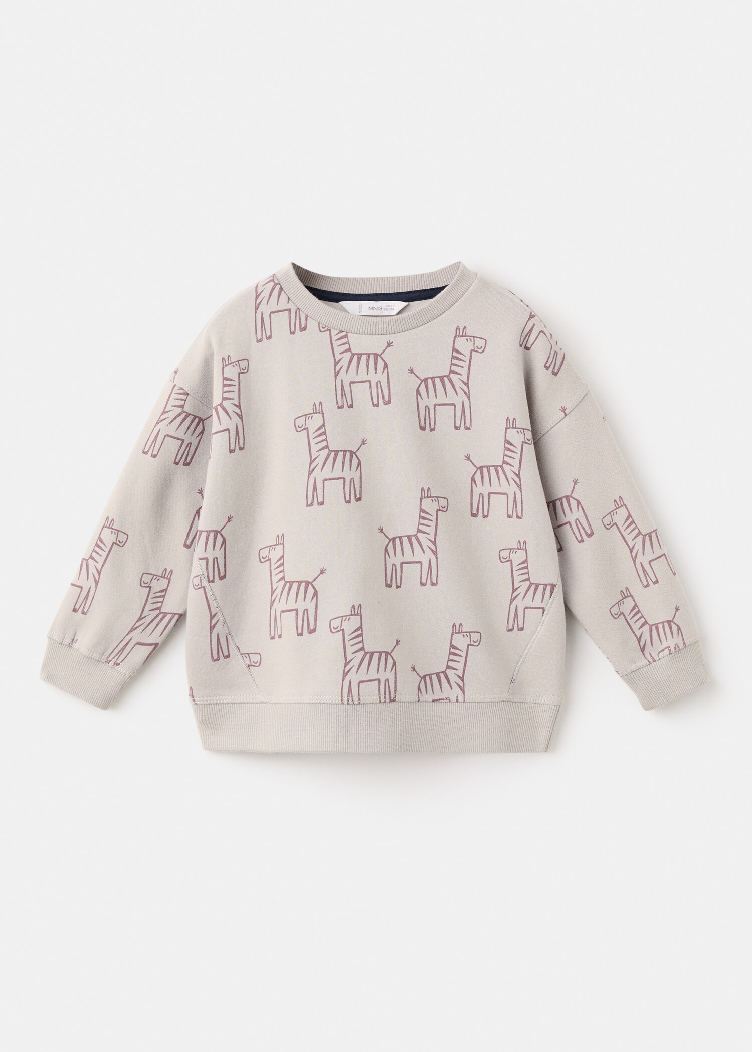 Printed cotton sweatshirt - Article without model