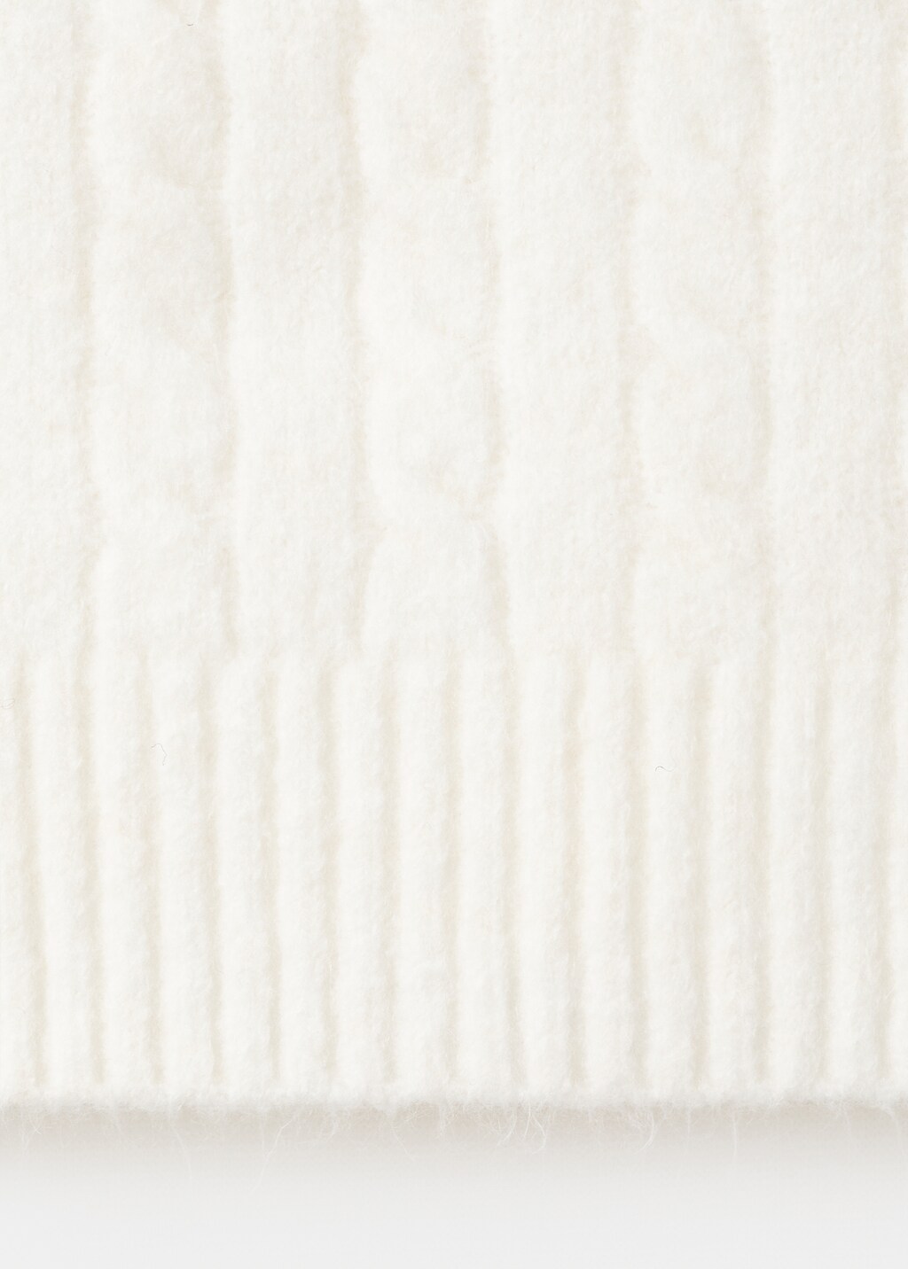 Mango Short-sleeved cable-knit sweater