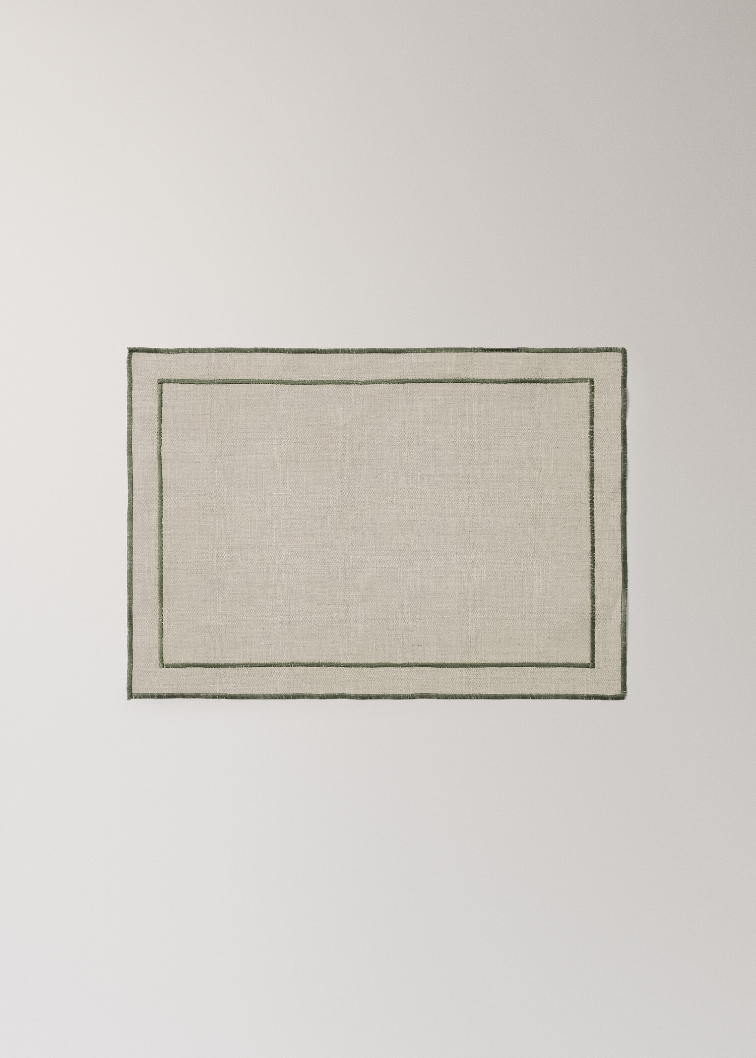 Nappe 100% lin overloock contraste - Article sans modèle