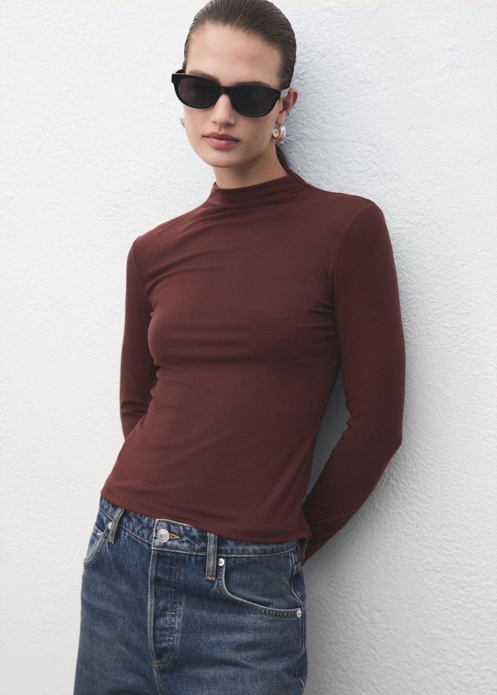 Turtleneck T-shirt