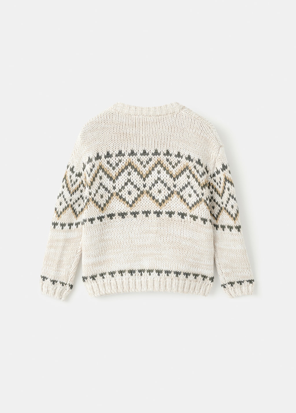 Jacquard knitted sweater