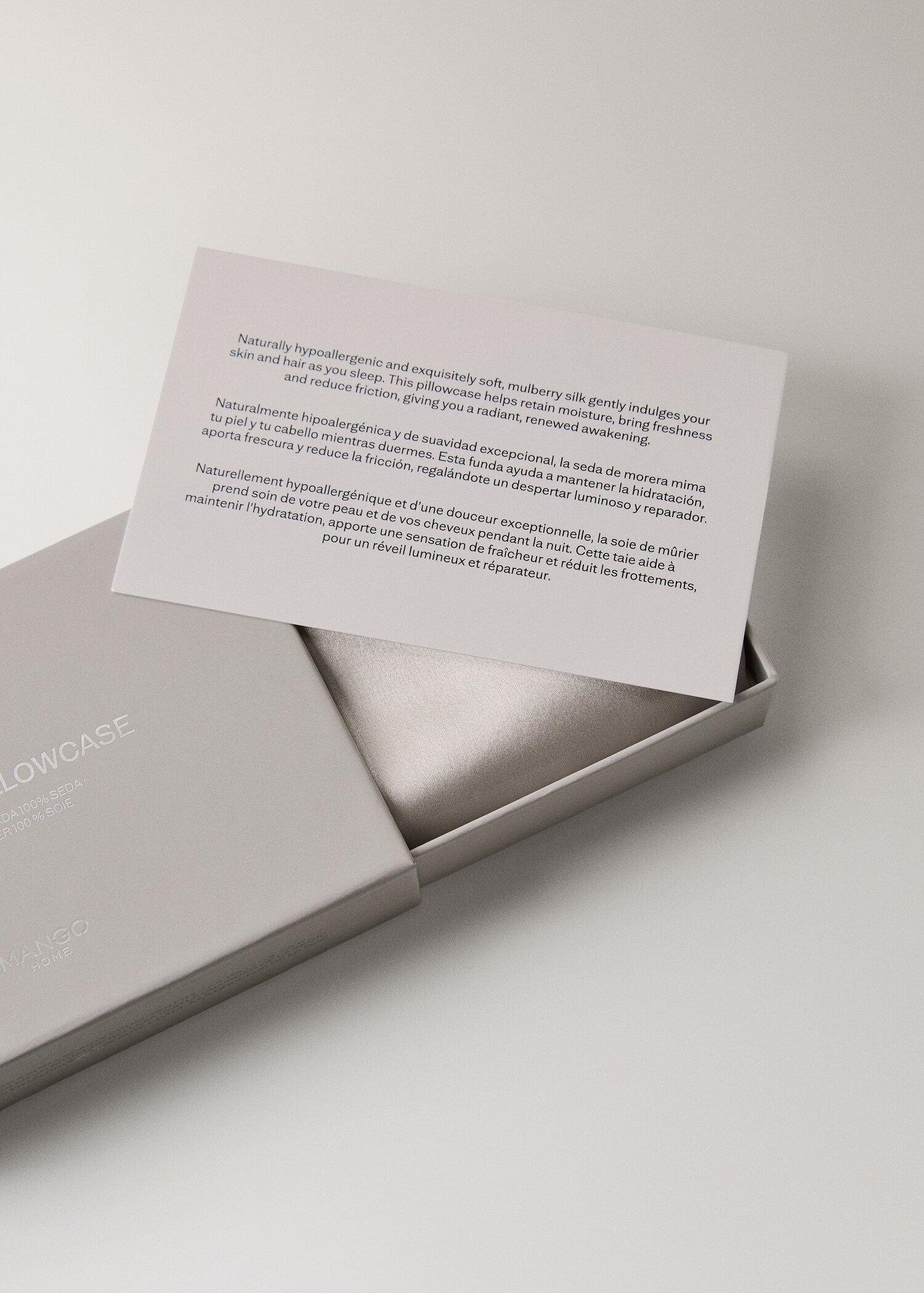 100% silk pillowcase with box 50 x 75 cm - Details of the article 5