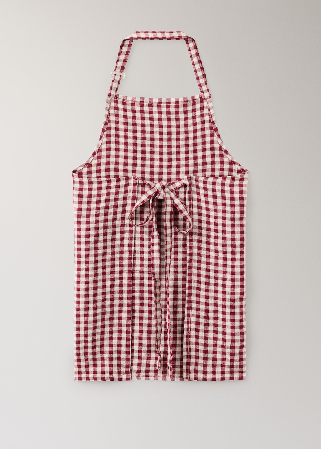 Adult’s check linen apron