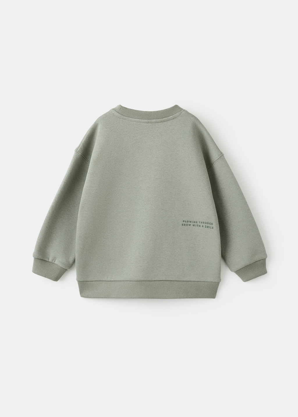 Printed embroidered sweatshirt