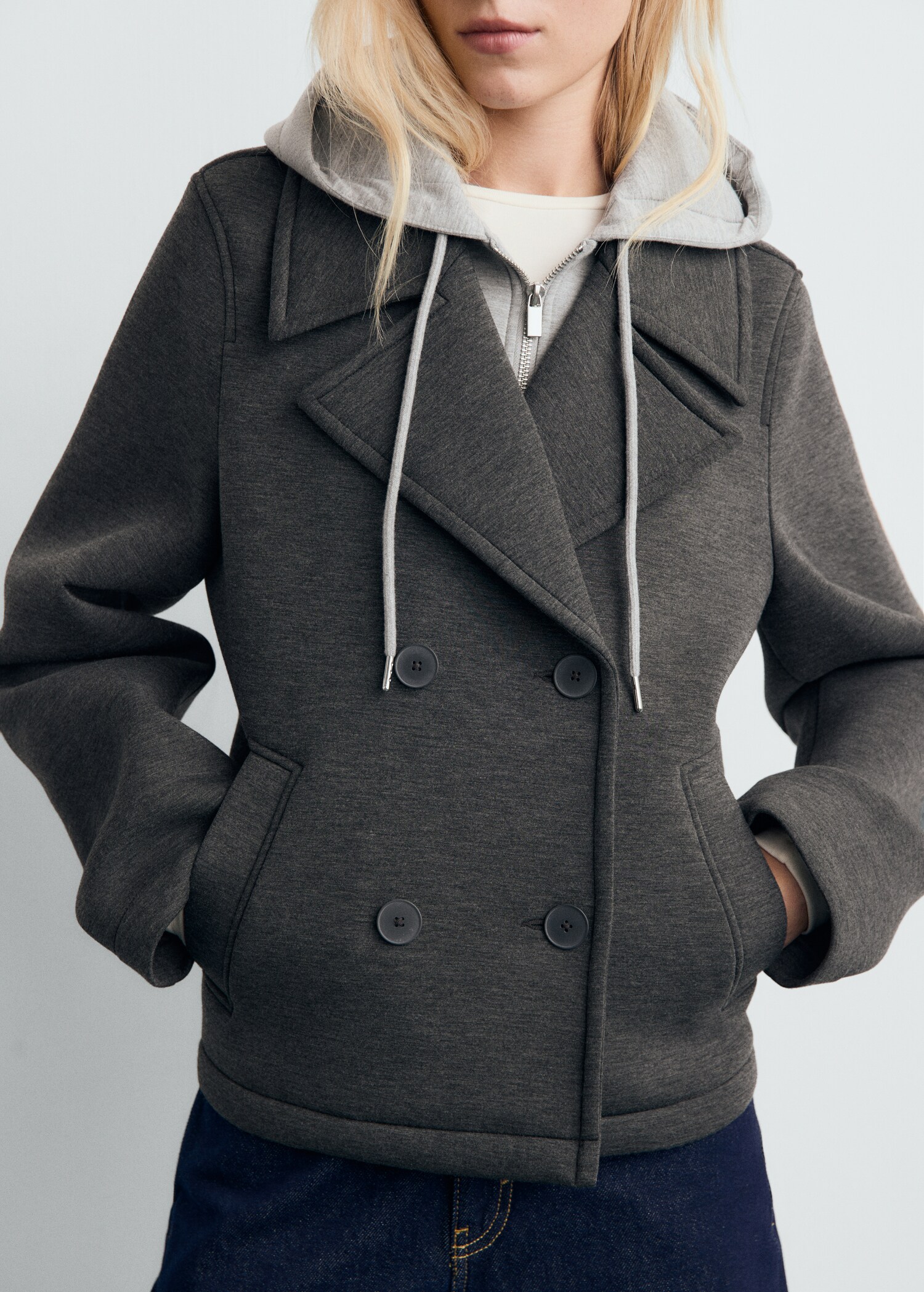 Veste combinée capuche - Plan moyen