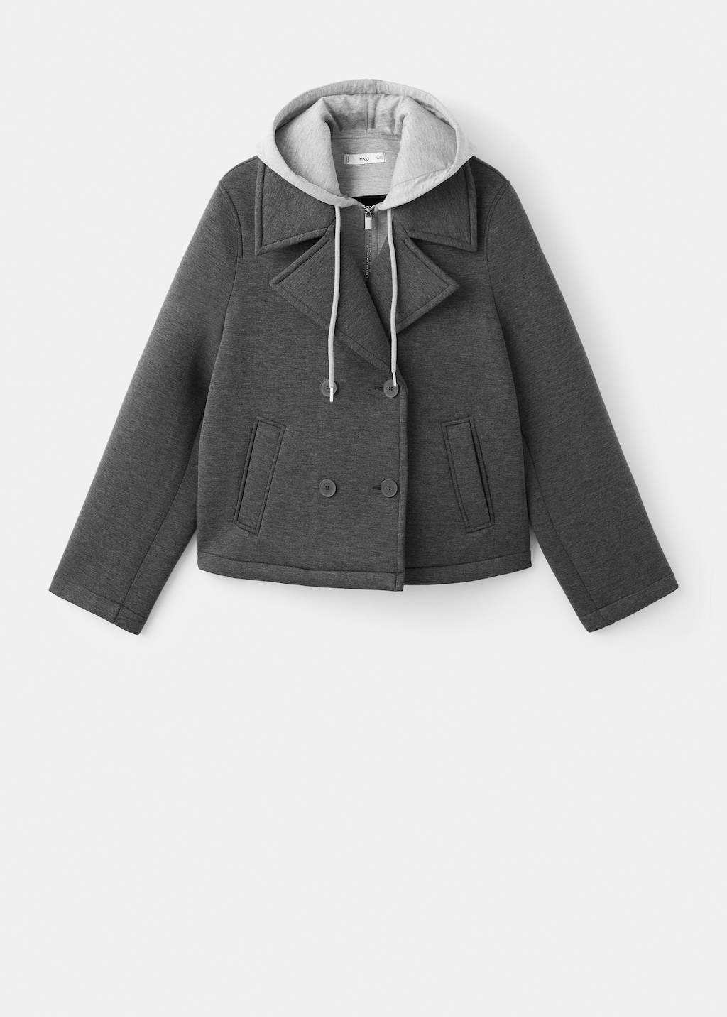 Combined hooded jacket