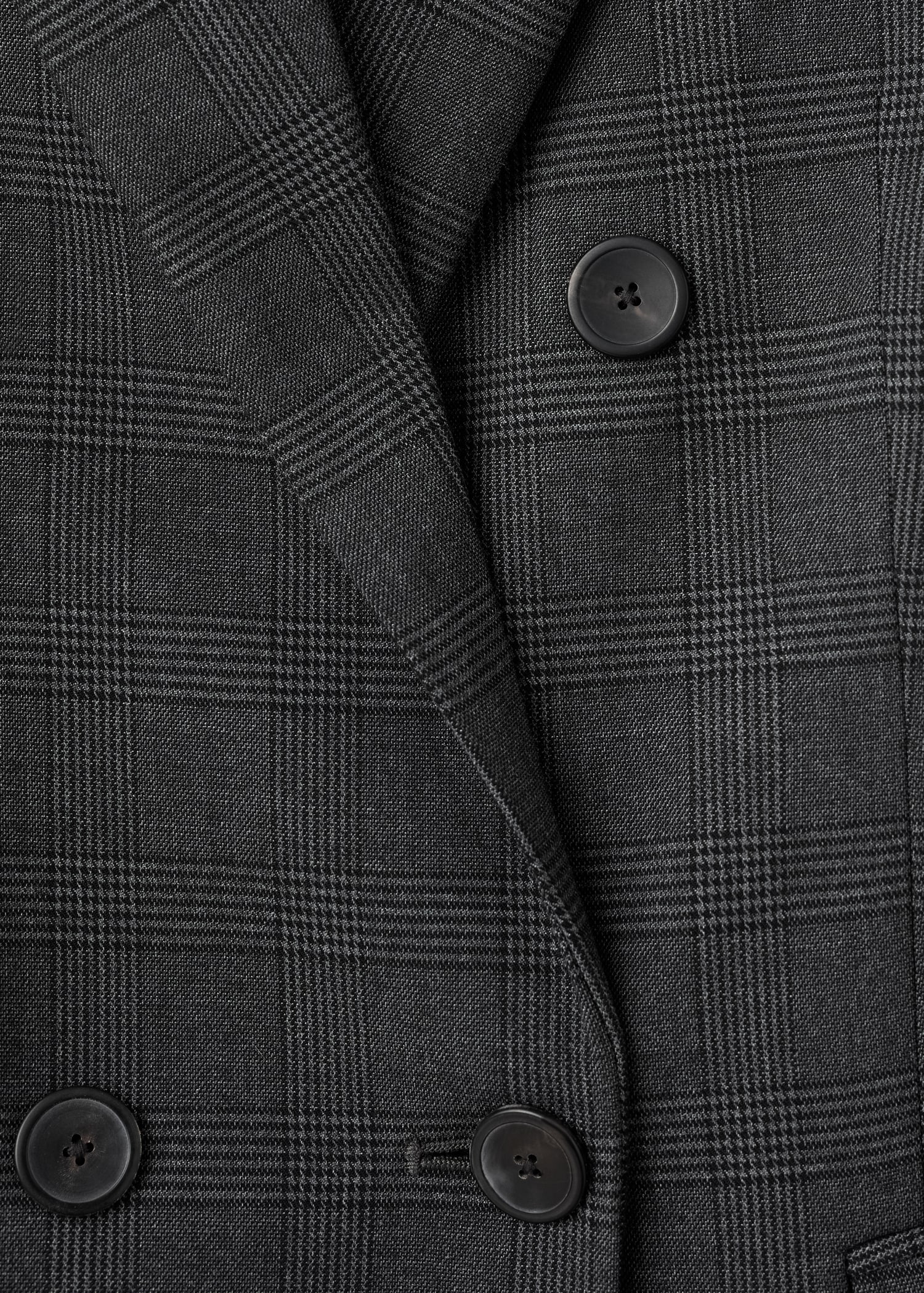 Blazer à carreaux à double boutonnage - Détail de l'article 0