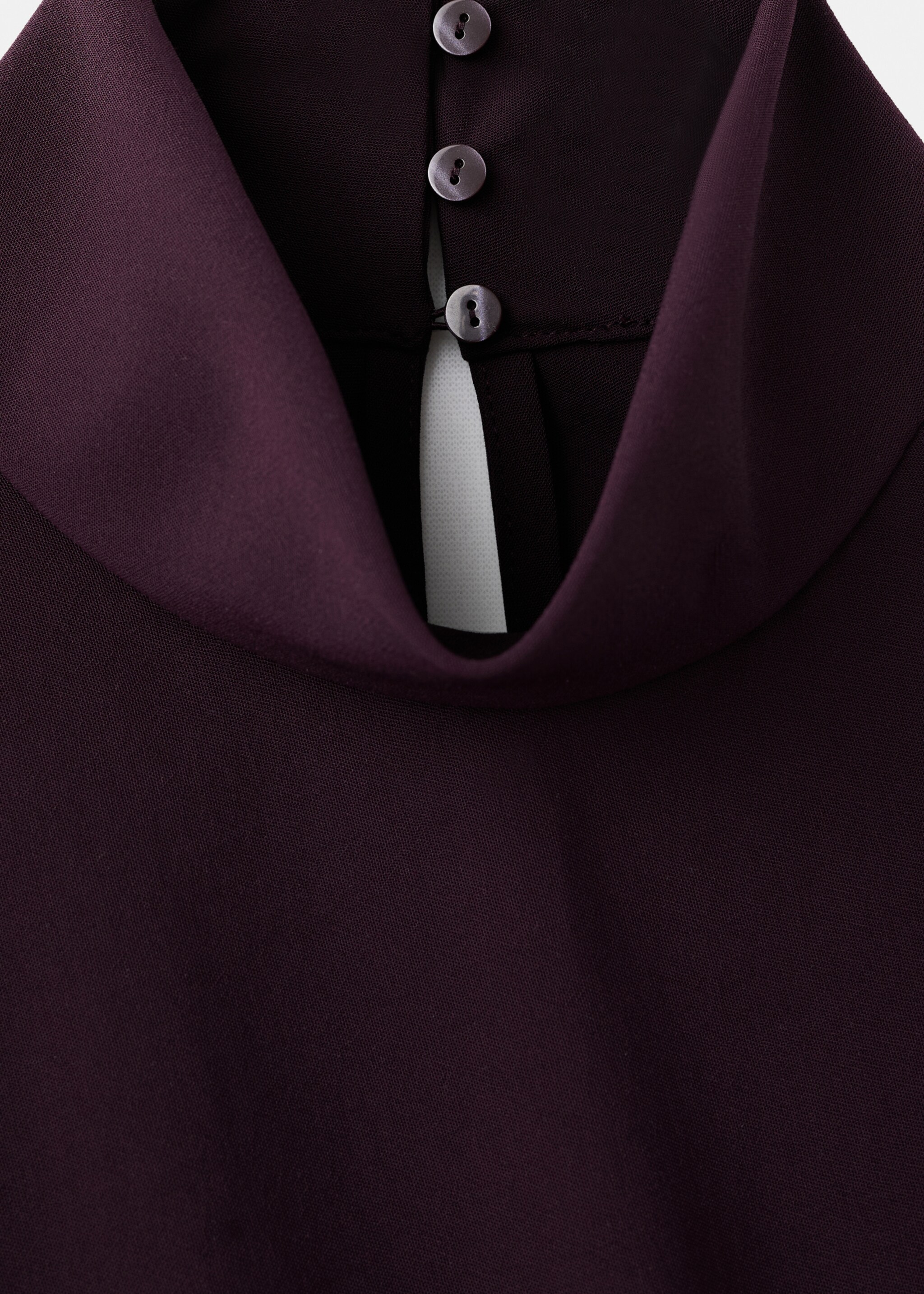 Turtleneck wrap dress - Details of the article 8, Purple. Ref: 17047807-00.