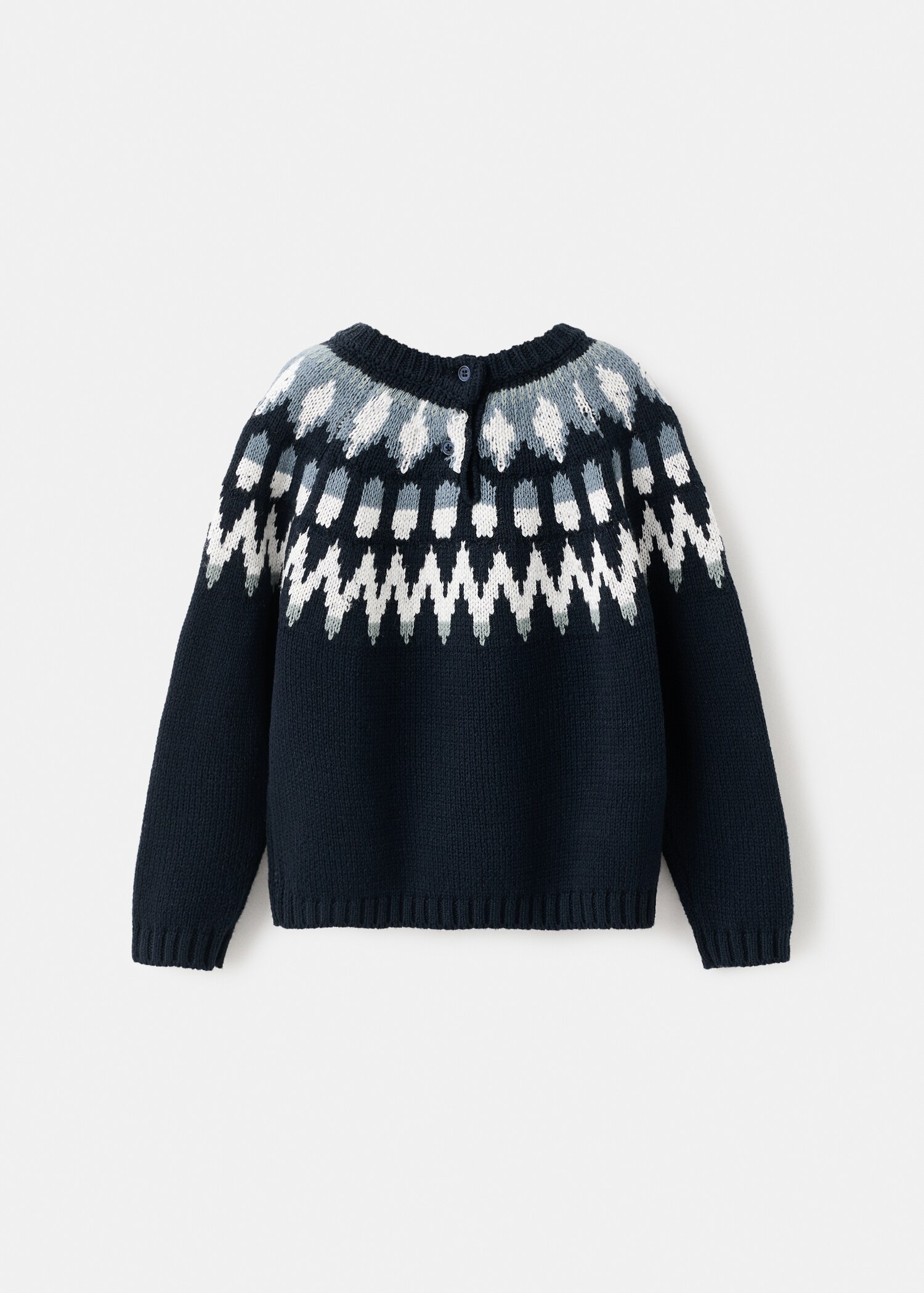 Pull-over maille jacquard - Verso de l’article
