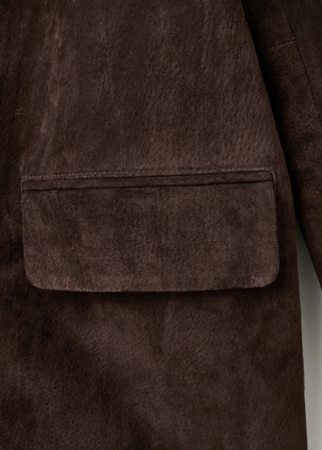 Mango Straight suede blazer