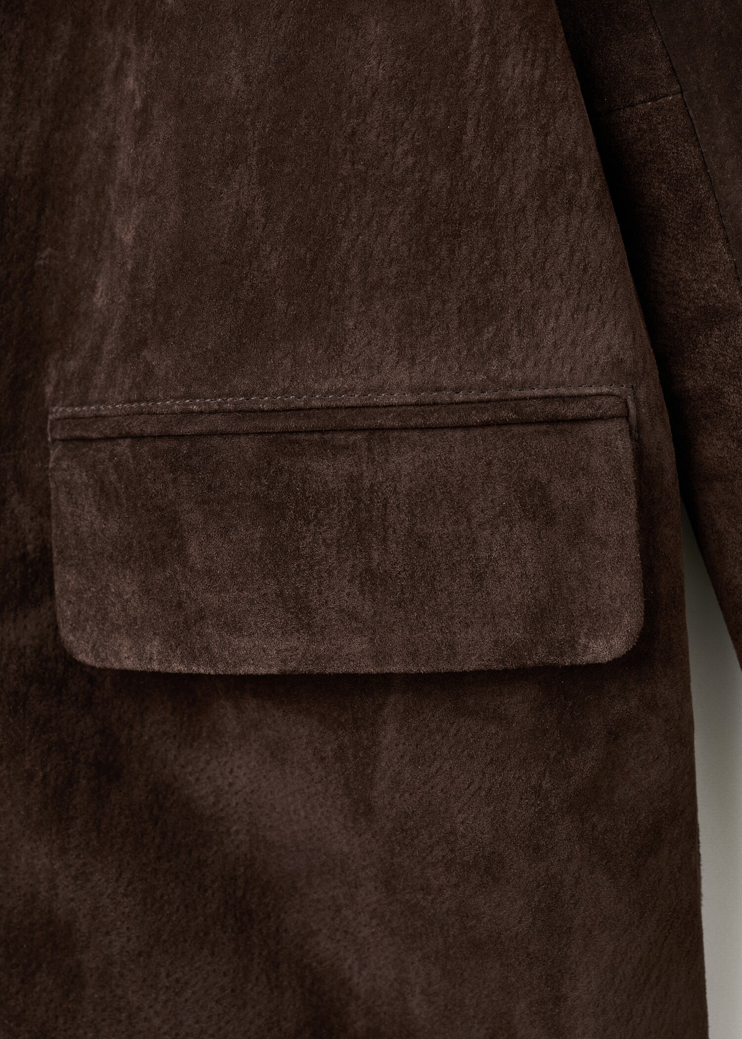 Oversized suede jacket - Details of the article 0