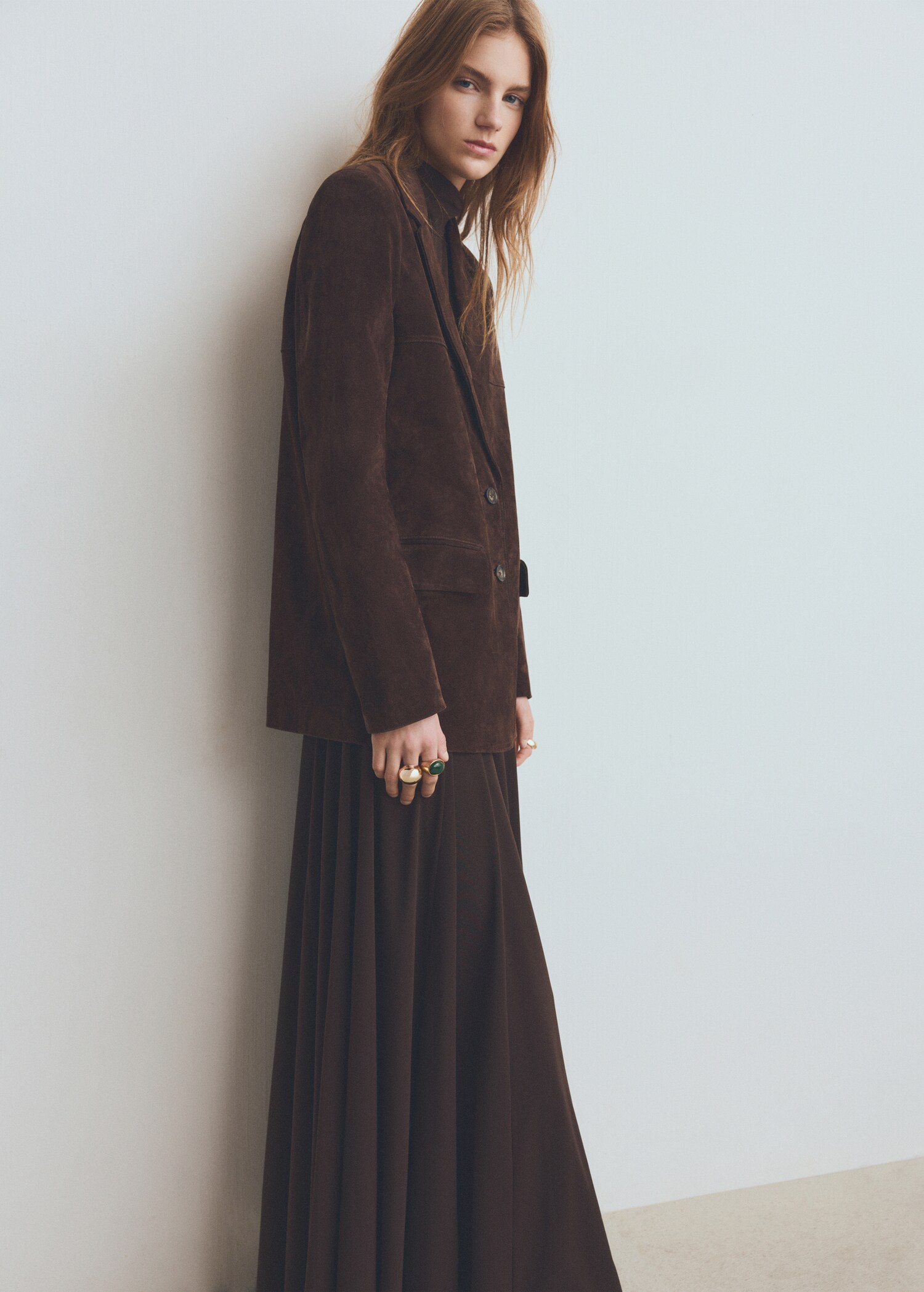 Oversized suede jacket - Details of the article 2