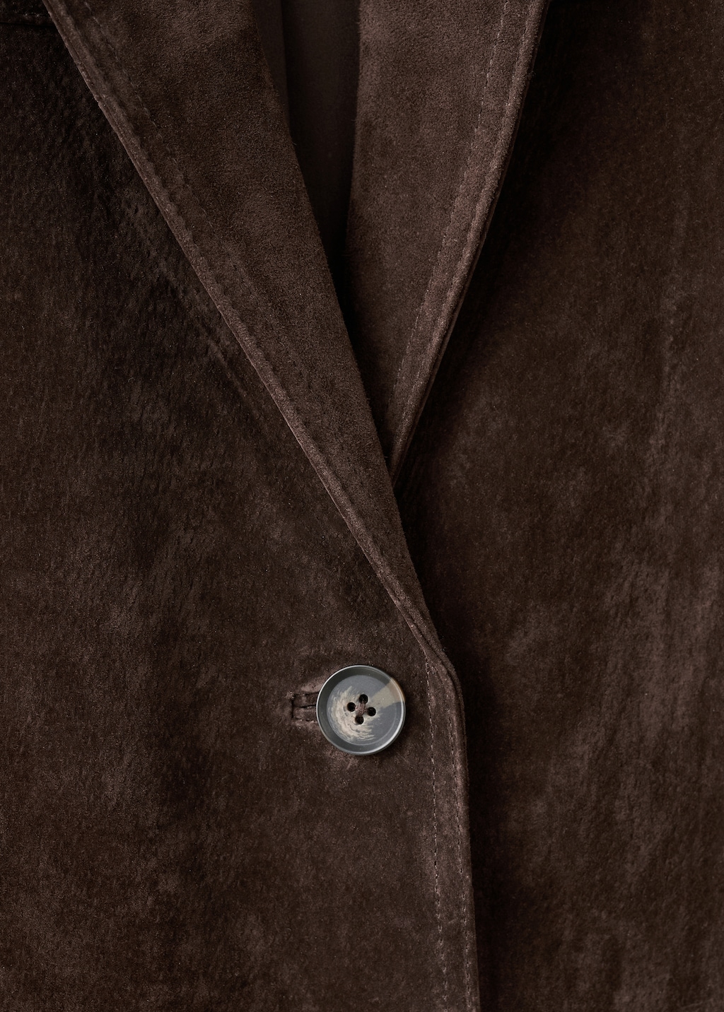 Mango Straight suede blazer