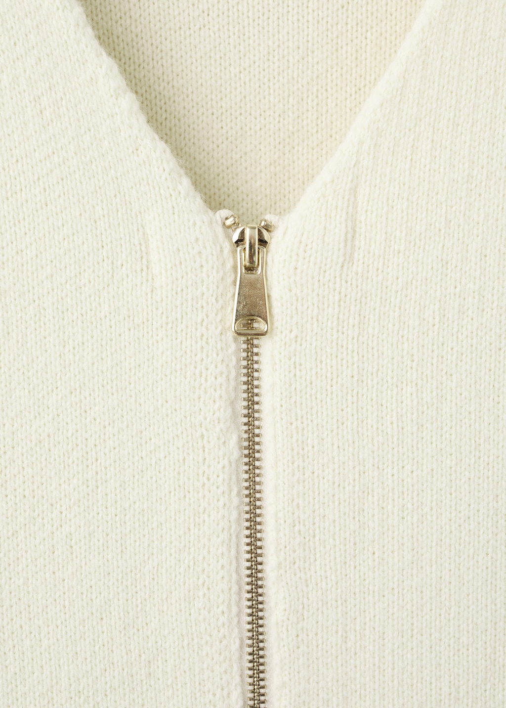 Mango Knitted jacket with zip