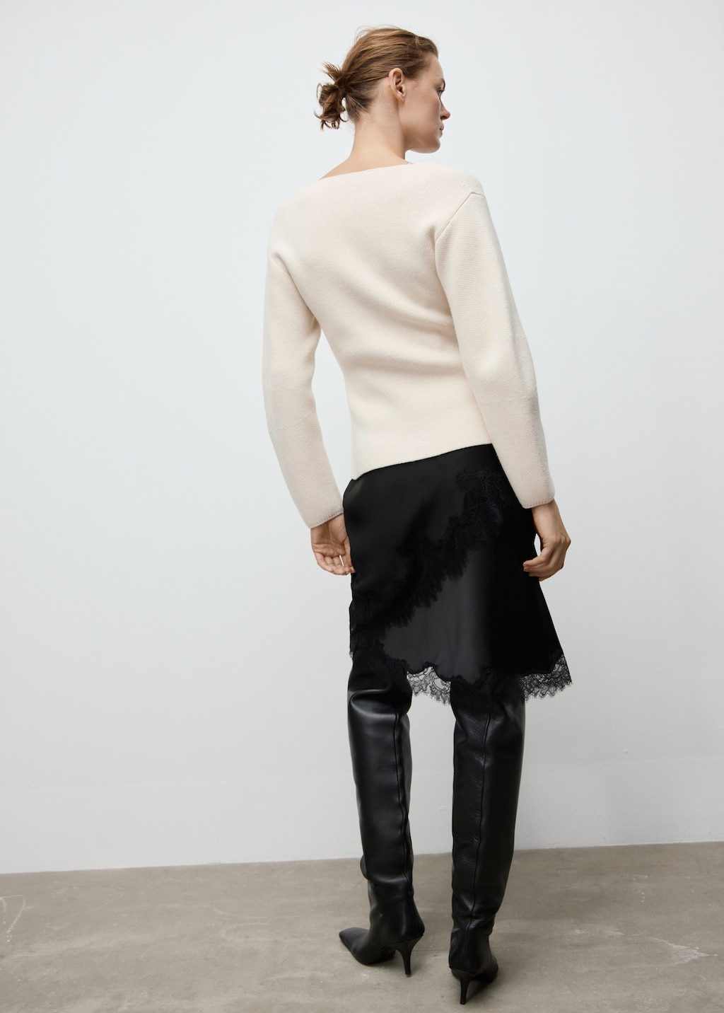 Mango Knitted jacket with zip