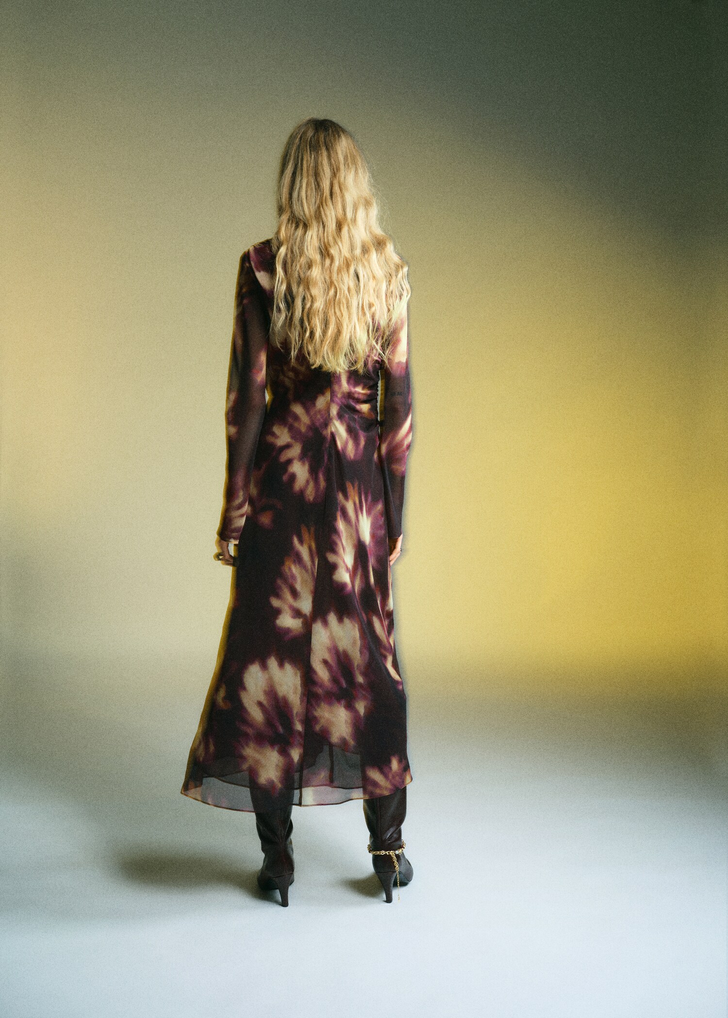 Robe froncée tie-dye - Verso de l’article