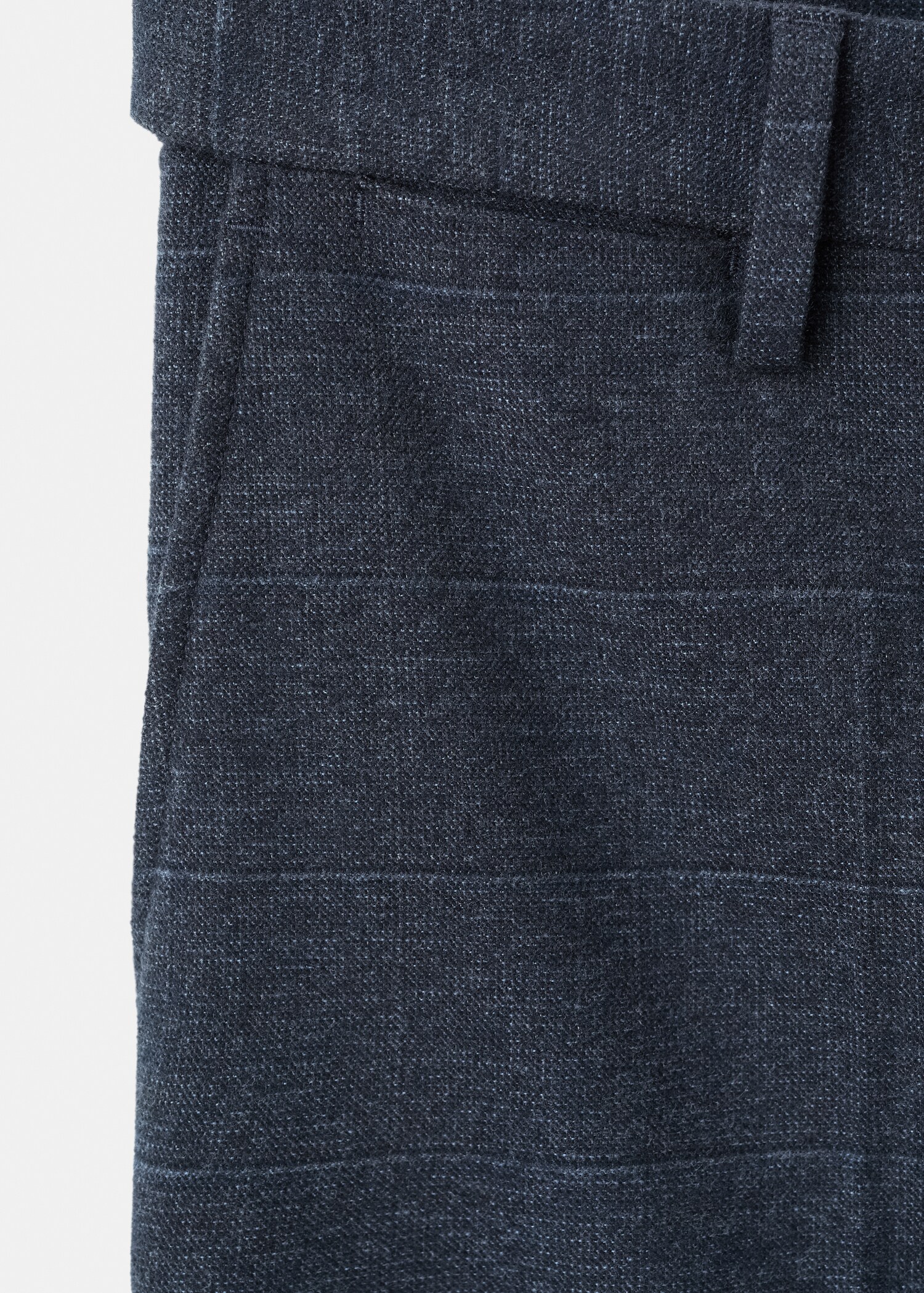 Slim-fit flannel trousers - Details of the article 0