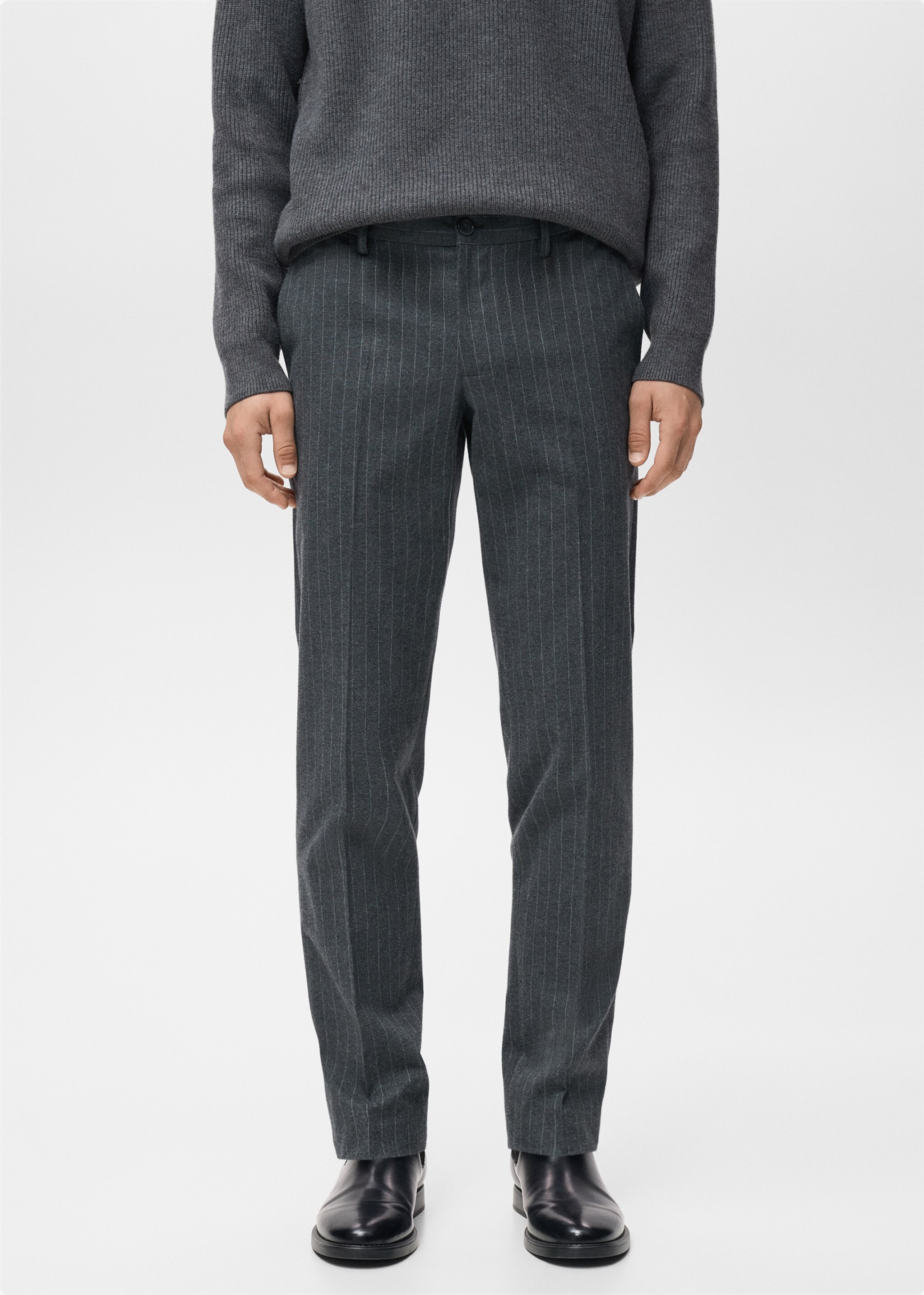 Trousers brest - Medium plane, Medium Heather Grey. Ref: 17047885-00.
